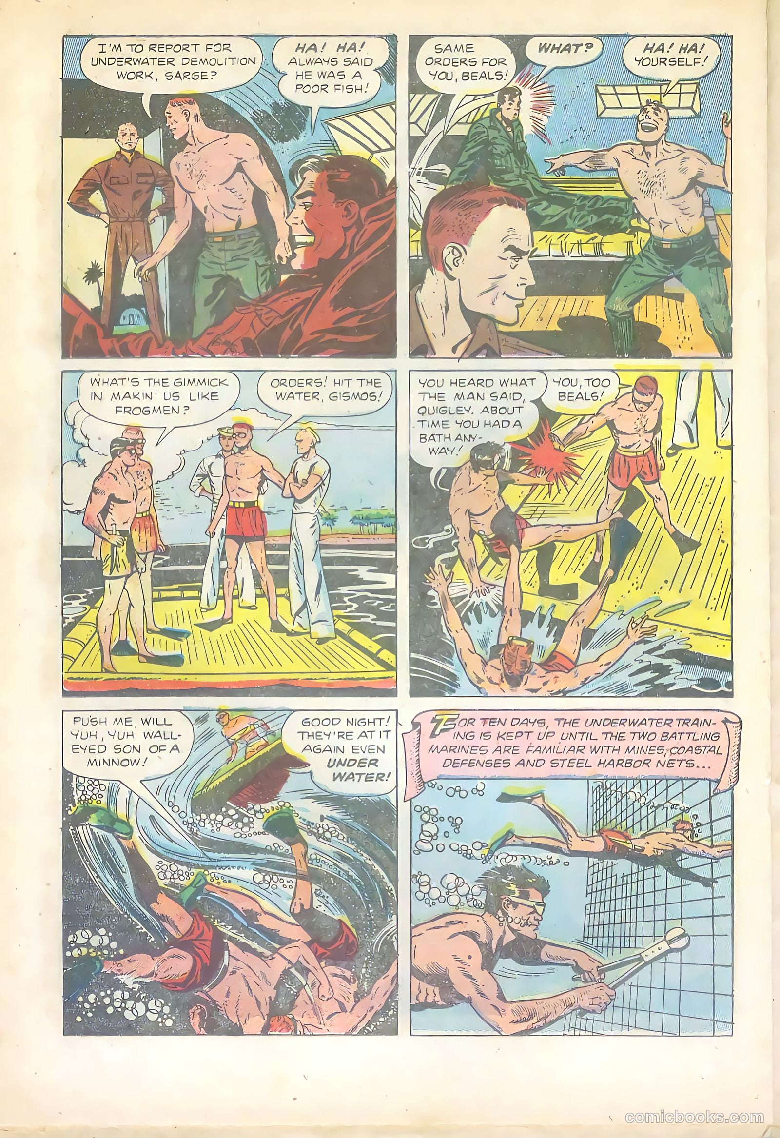 Soldier and Marine Comics #14 (1955) — page 20 of 36