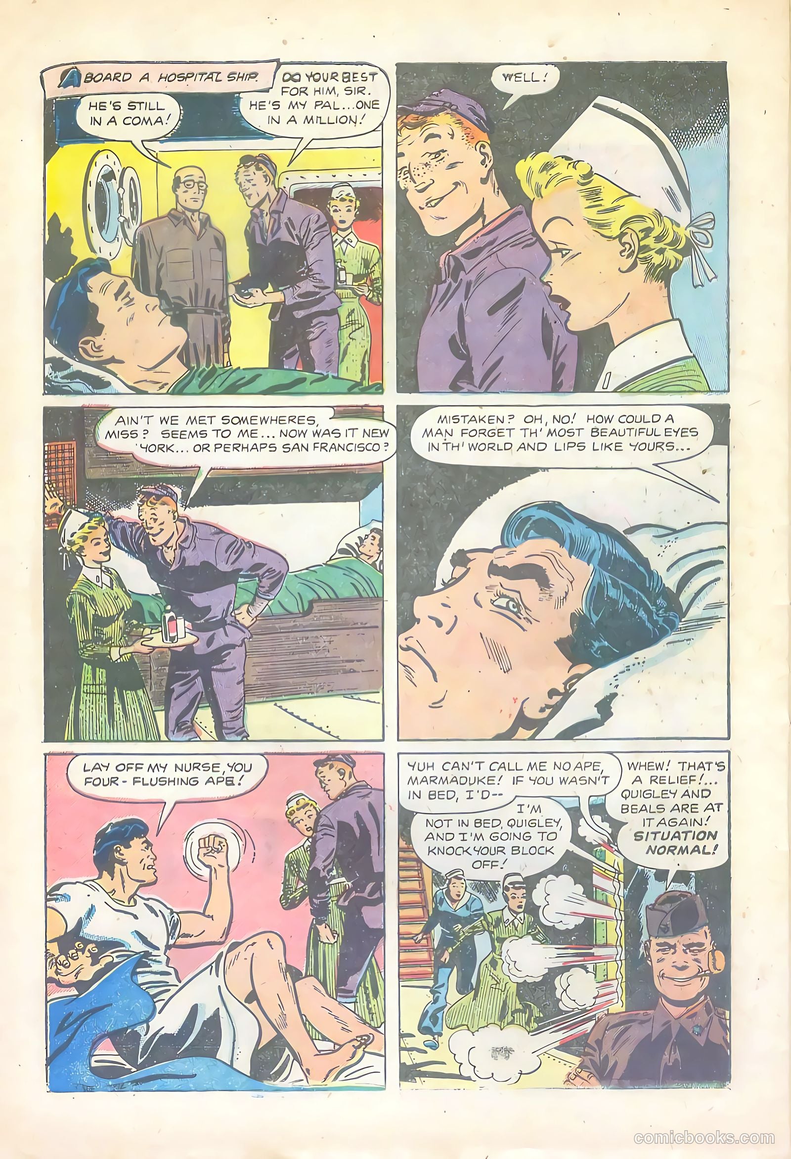 Soldier and Marine Comics #14 (1955) — page 28 of 36
