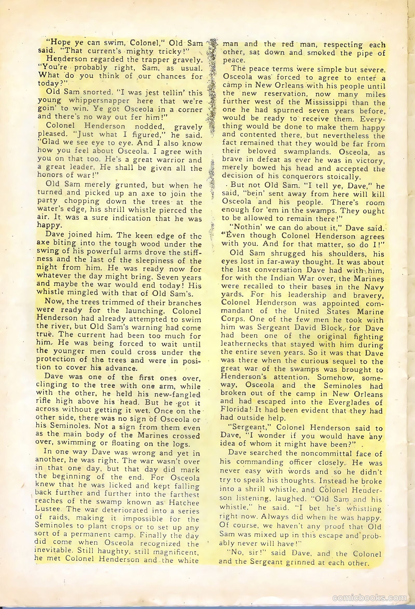 Soldier and Marine Comics #14 (1955) — page 30 of 36