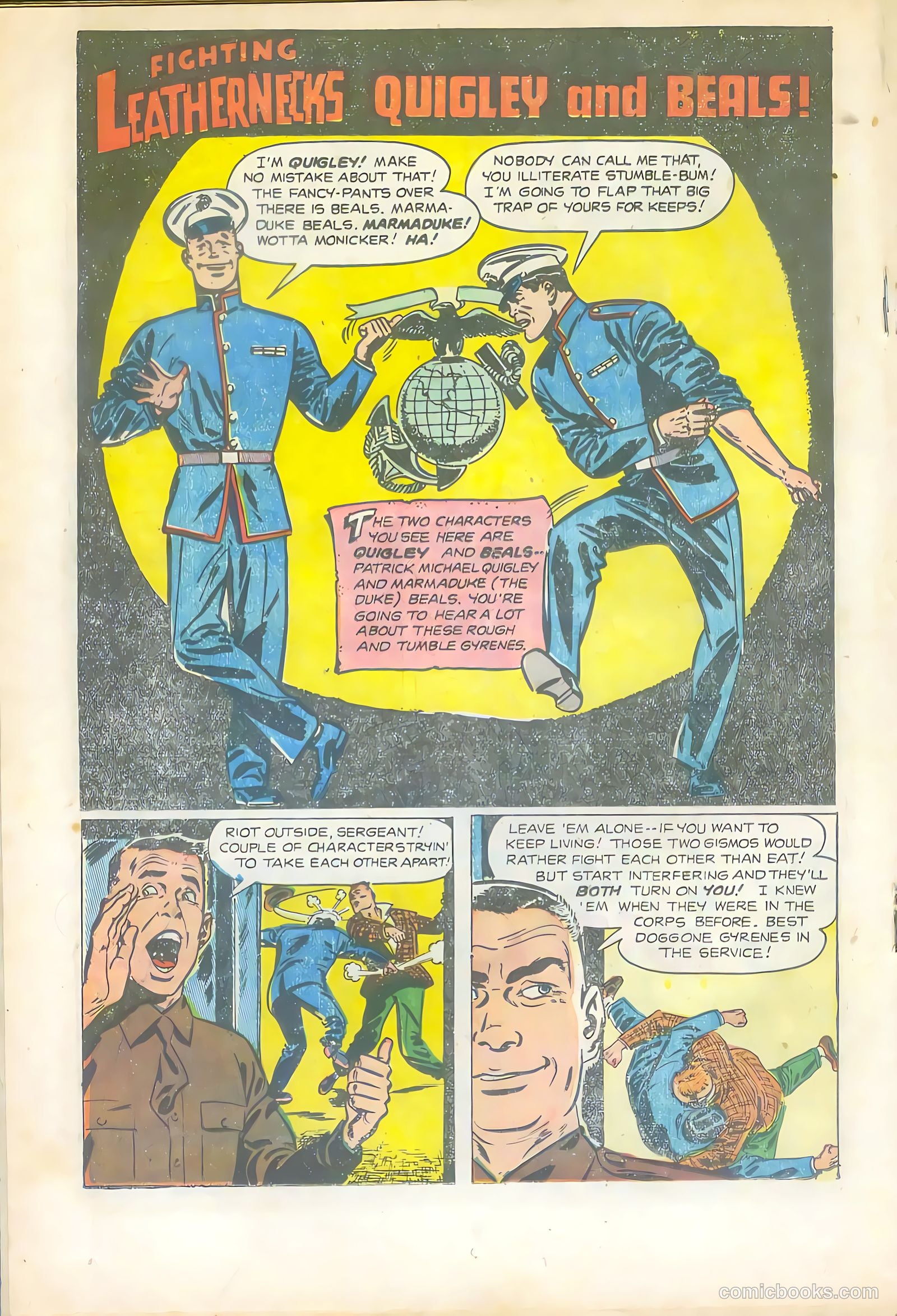 Soldier and Marine Comics #9 (1956) — page 18 of 36