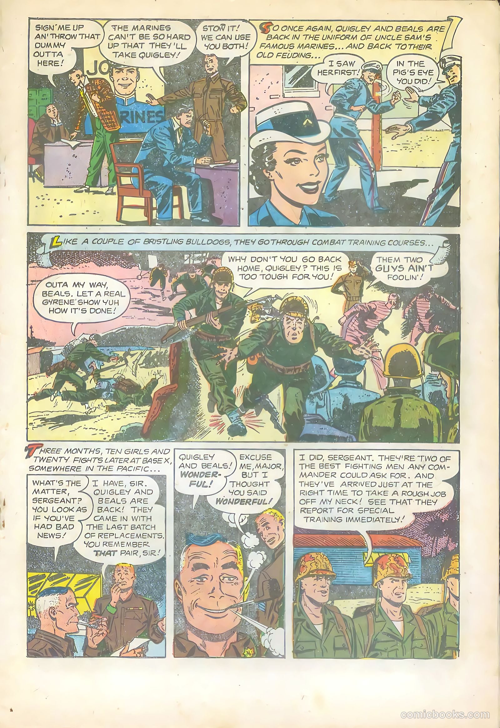Soldier and Marine Comics #9 (1956) — page 19 of 36