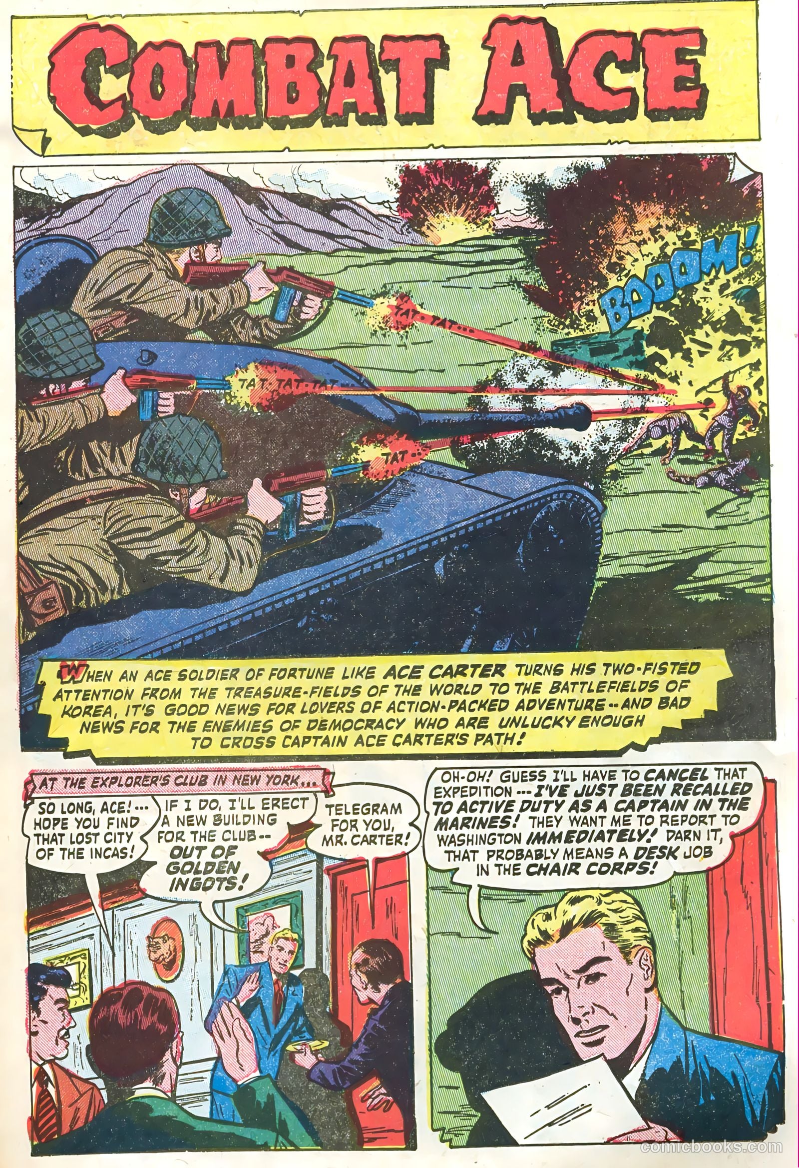 Soldiers of Fortune #10 (1952, Creston Publications Corp.) — page 11 of 36