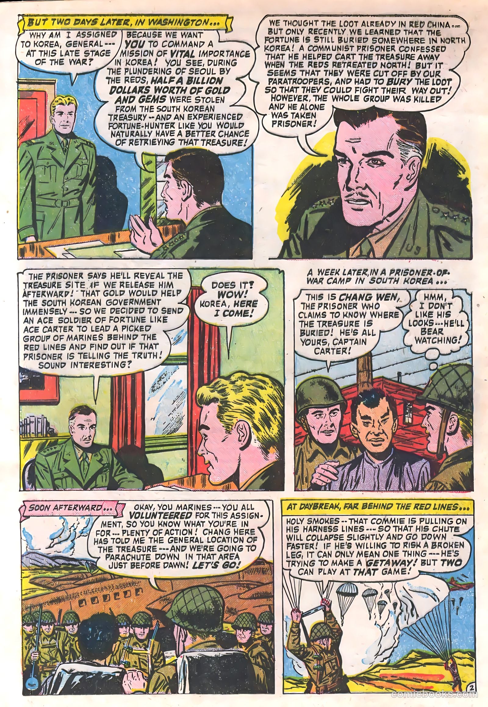 Soldiers of Fortune #10 (1952, Creston Publications Corp.) — page 12 of 36