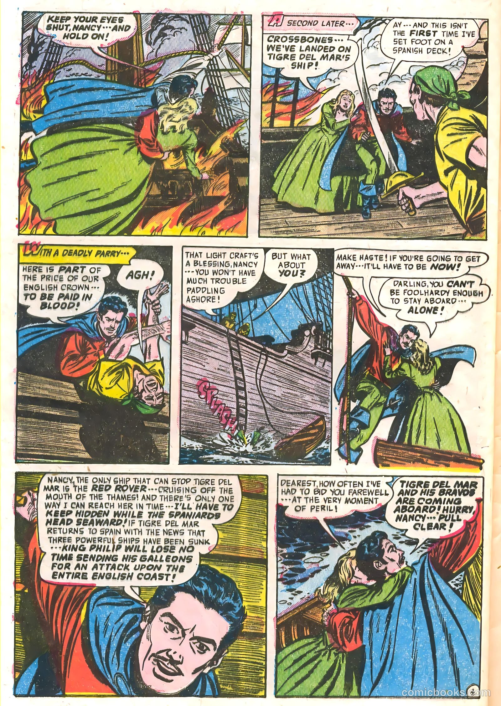 Soldiers of Fortune #10 (1952, Creston Publications Corp.) — page 28 of 36