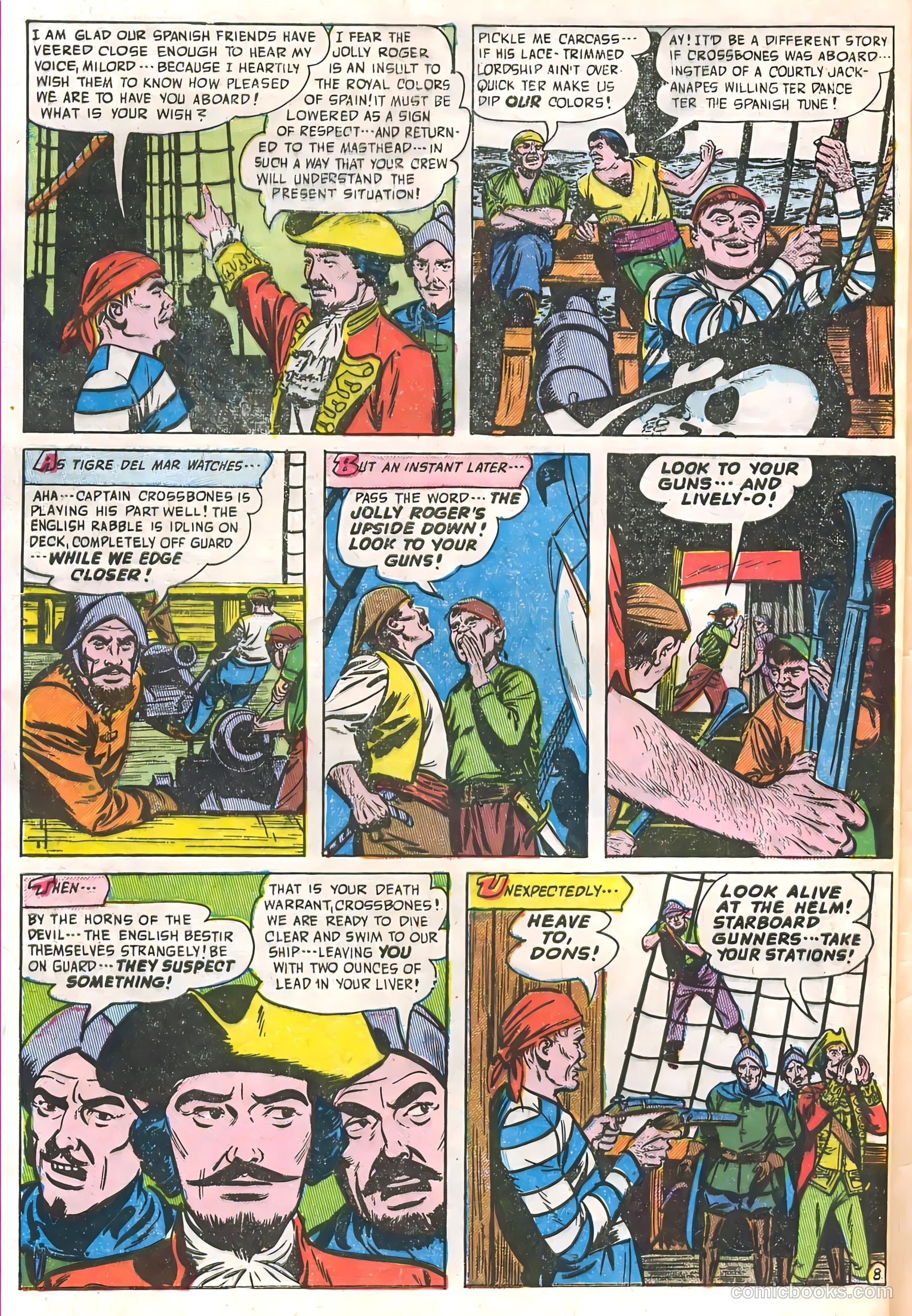 Soldiers of Fortune #10 (1952, Creston Publications Corp.) — page 32 of 36