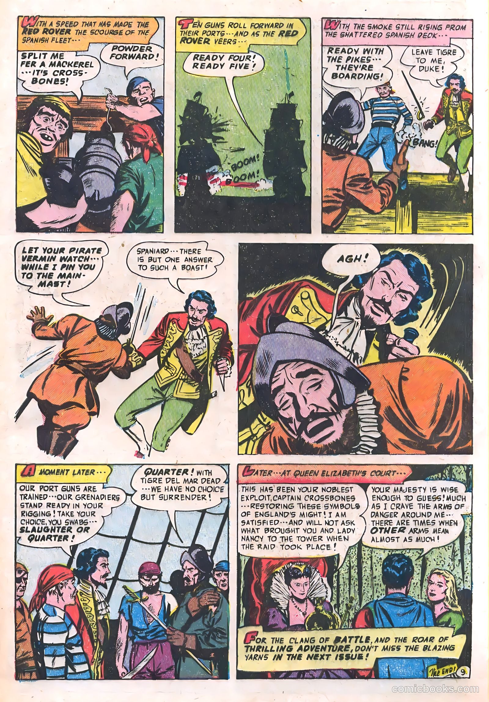Soldiers of Fortune #10 (1952, Creston Publications Corp.) — page 33 of 36