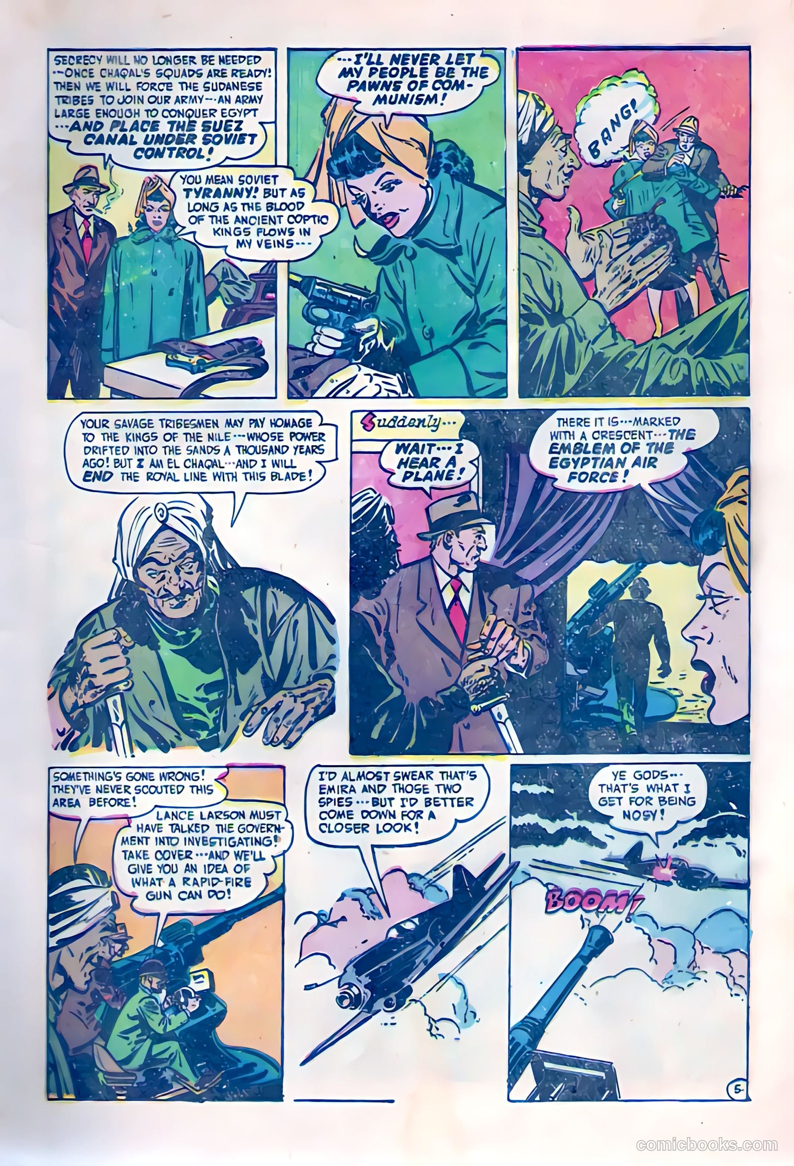 Soldiers of Fortune #5 (1951, Creston Publications Corp.) — page 7 of 36