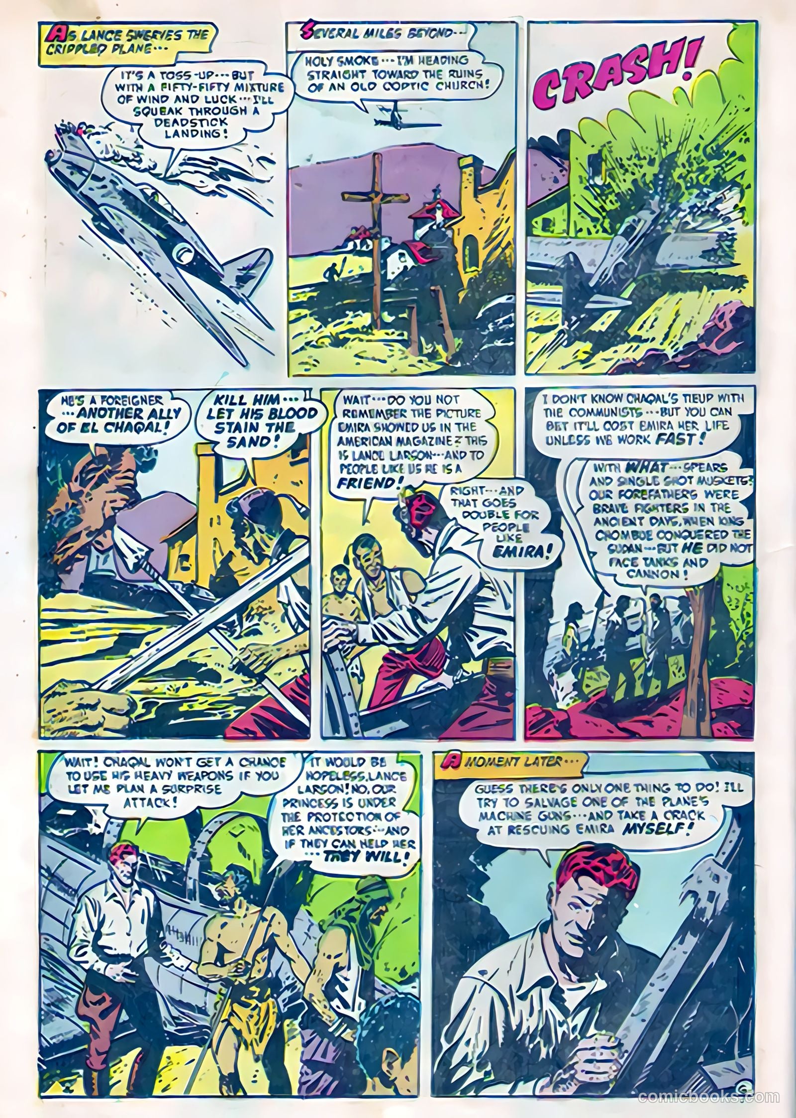 Soldiers of Fortune #5 (1951, Creston Publications Corp.) — page 8 of 36