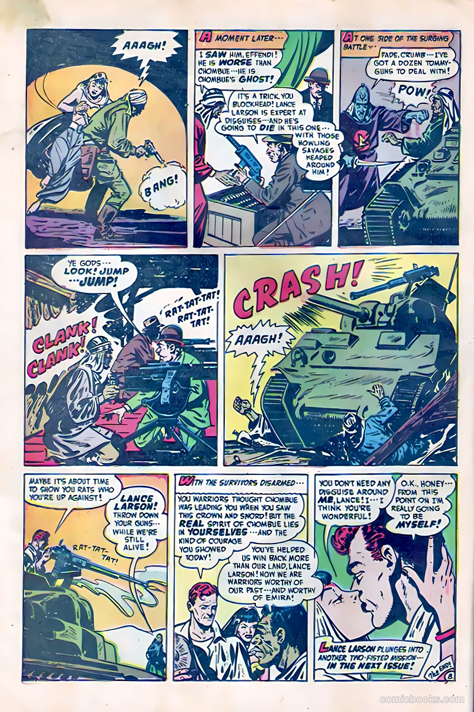 Soldiers of Fortune #5 (1951, Creston Publications Corp.) — page 10 of 36