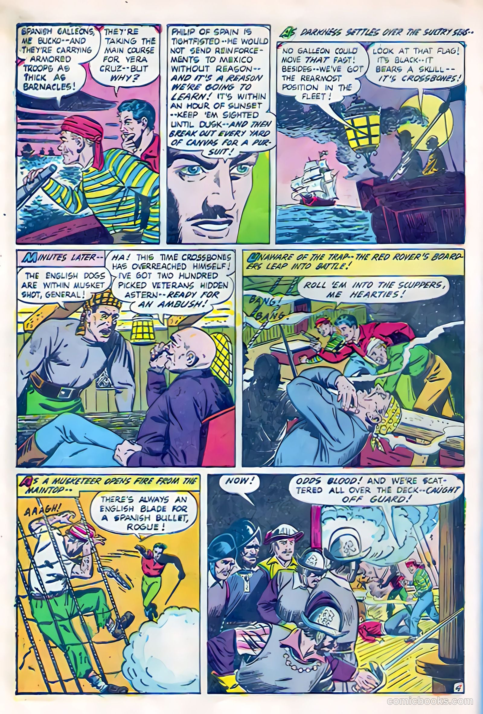 Soldiers of Fortune #5 (1951, Creston Publications Corp.) — page 16 of 36