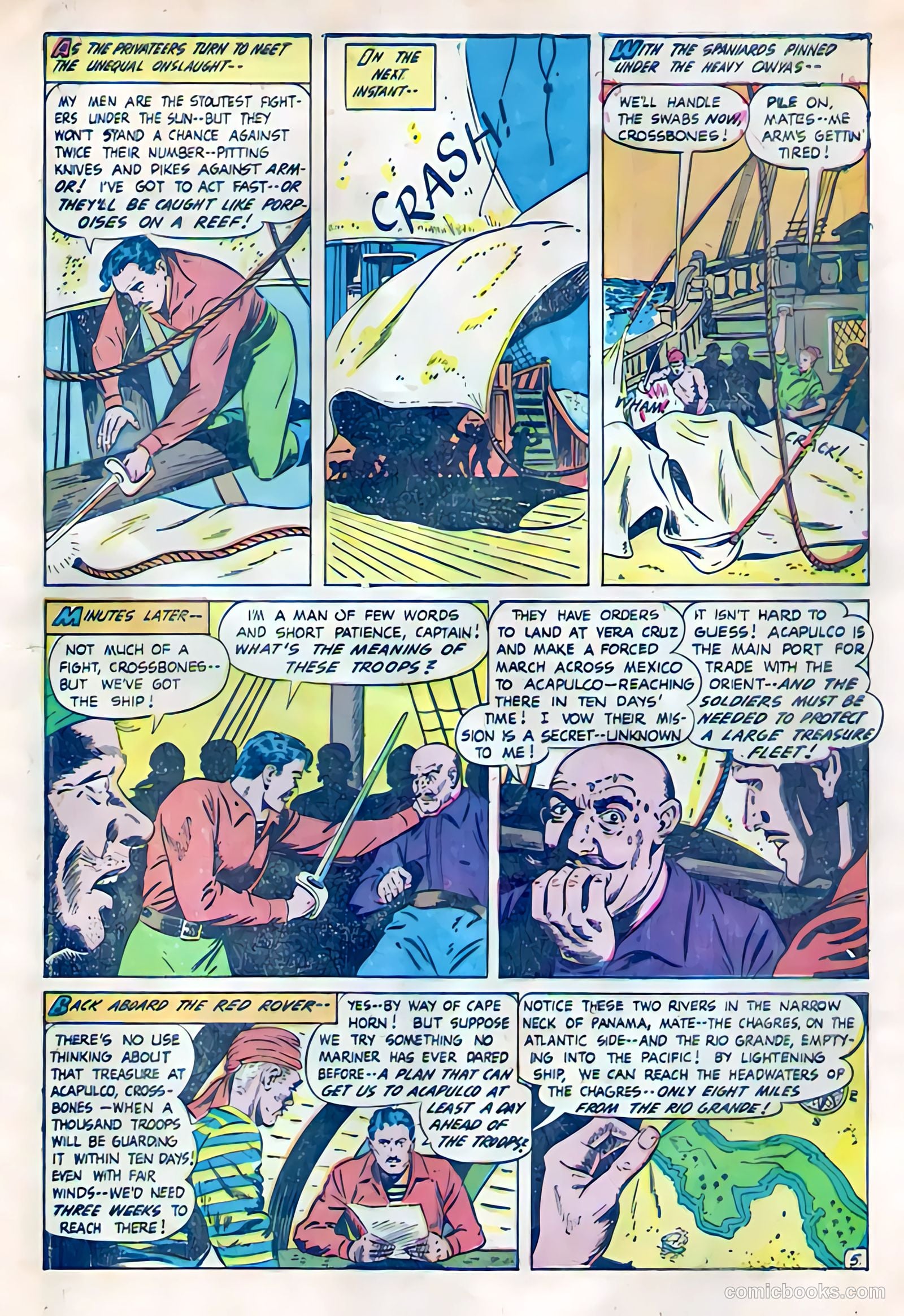 Soldiers of Fortune #5 (1951, Creston Publications Corp.) — page 18 of 36