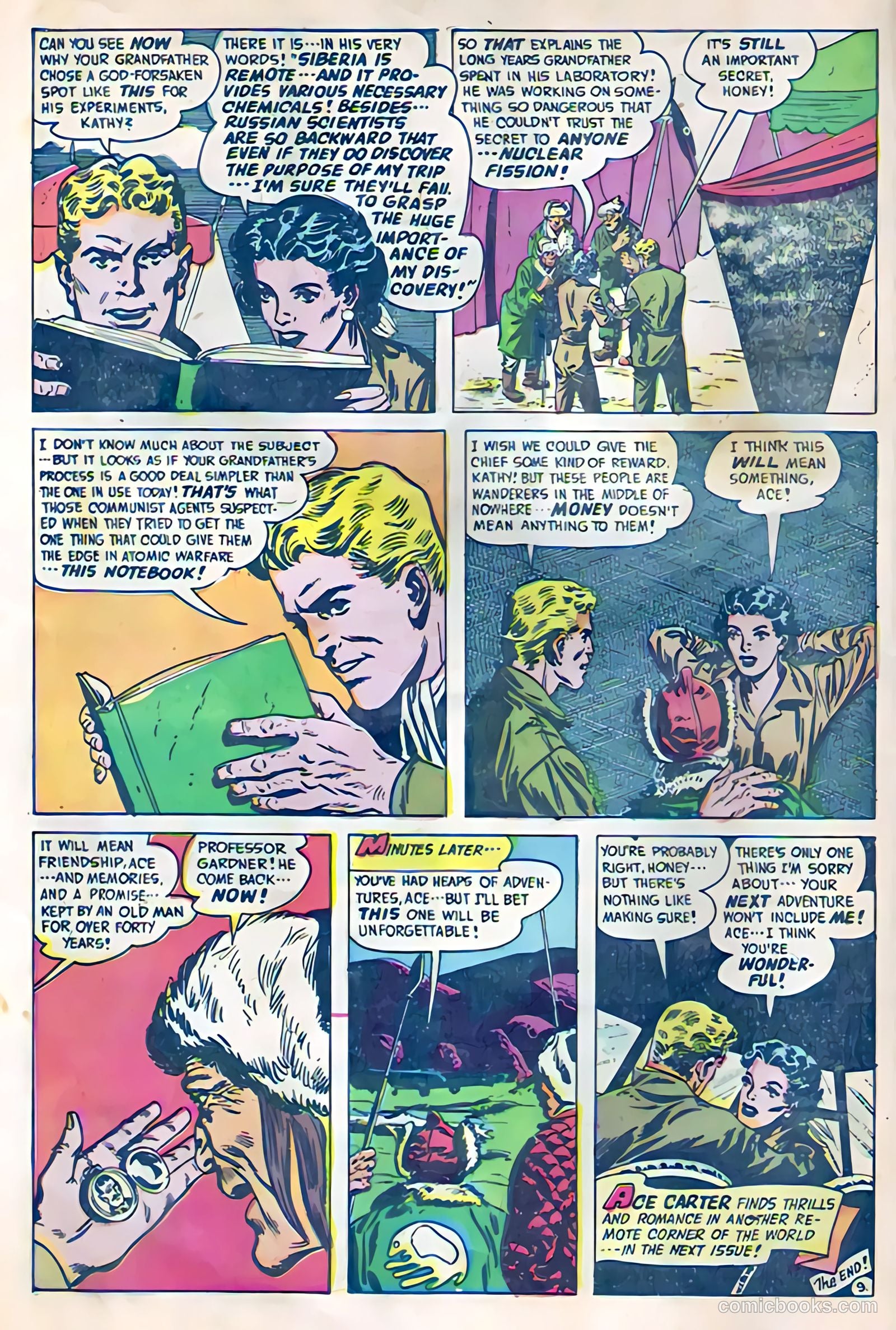 Soldiers of Fortune #5 (1951, Creston Publications Corp.) — page 34 of 36