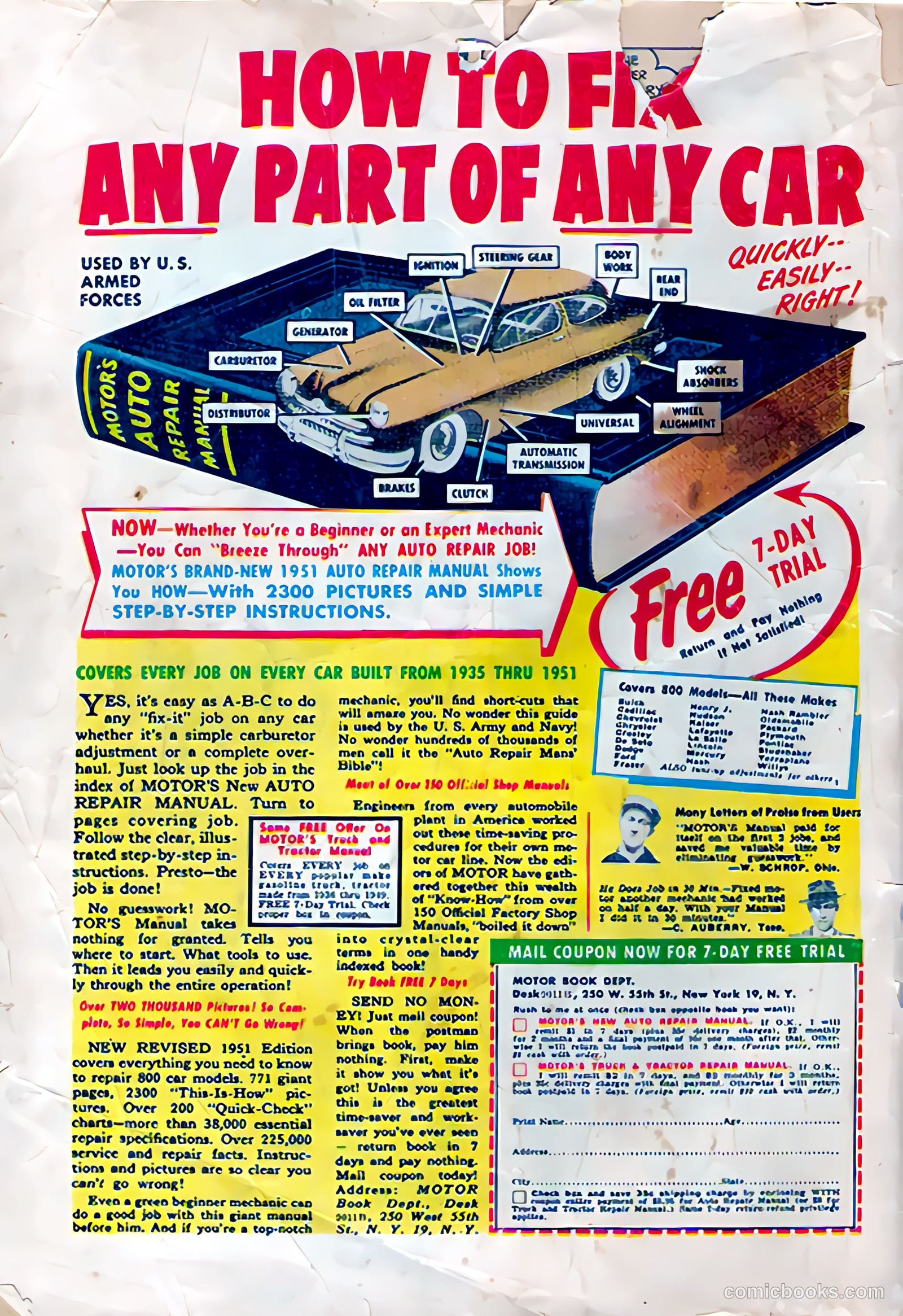 Soldiers of Fortune #5 (1951, Creston Publications Corp.) — page 36 of 36