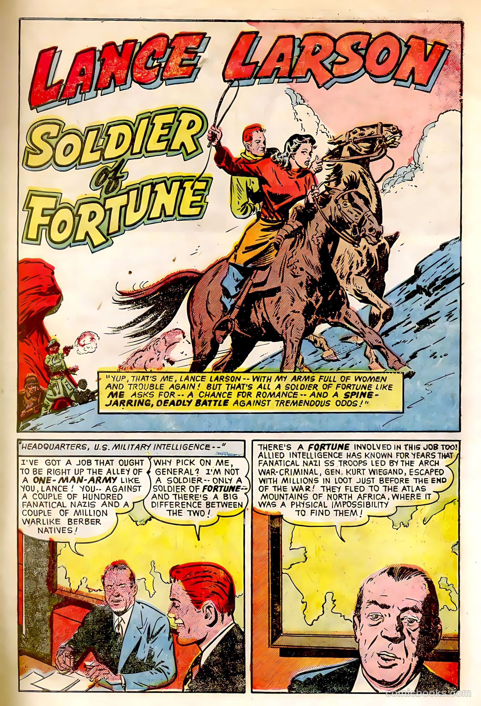 Soldiers of Fortune #8 (1952, Creston Publications Corp.) — page 12 of 33