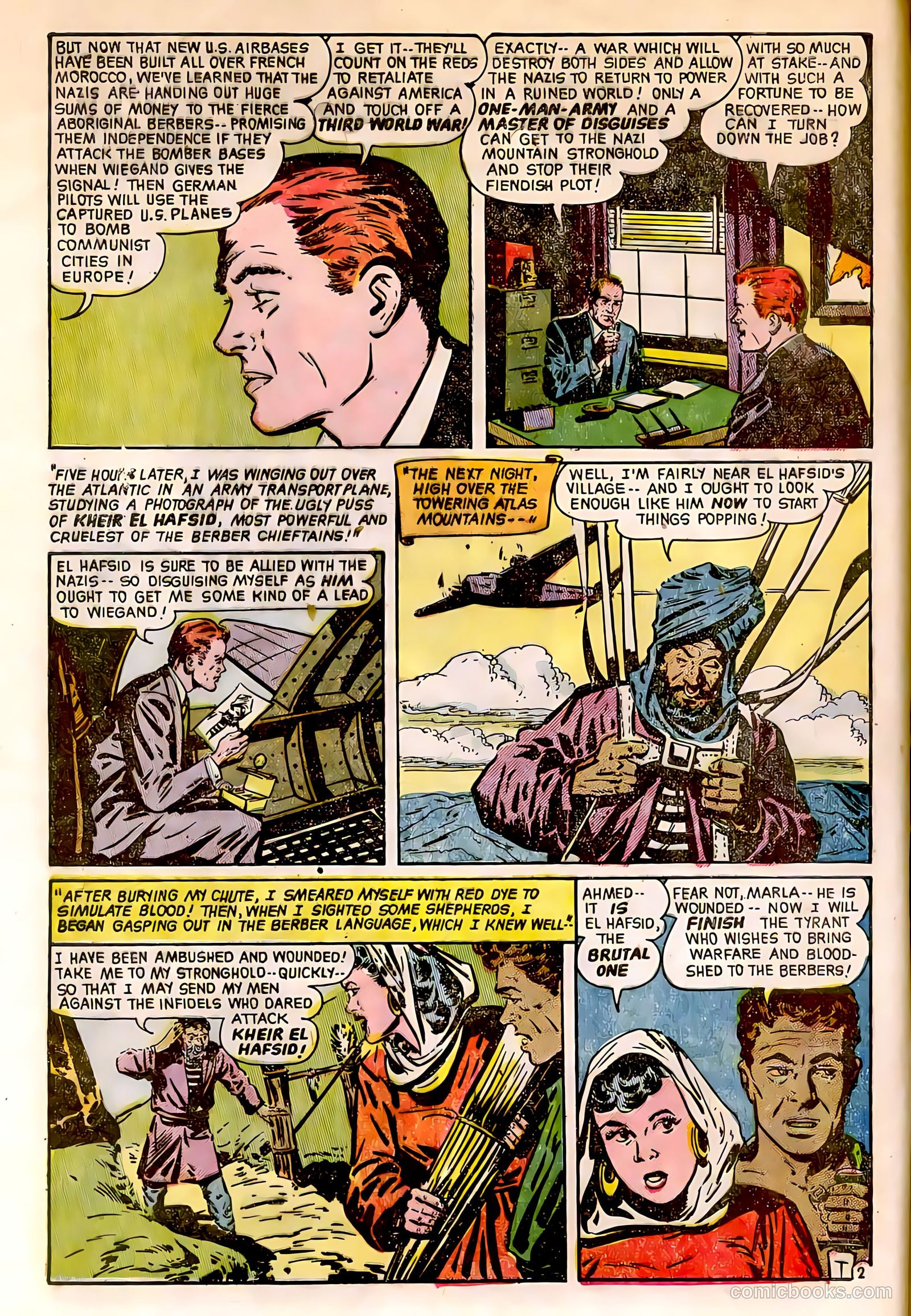 Soldiers of Fortune #8 (1952, Creston Publications Corp.) — page 13 of 33