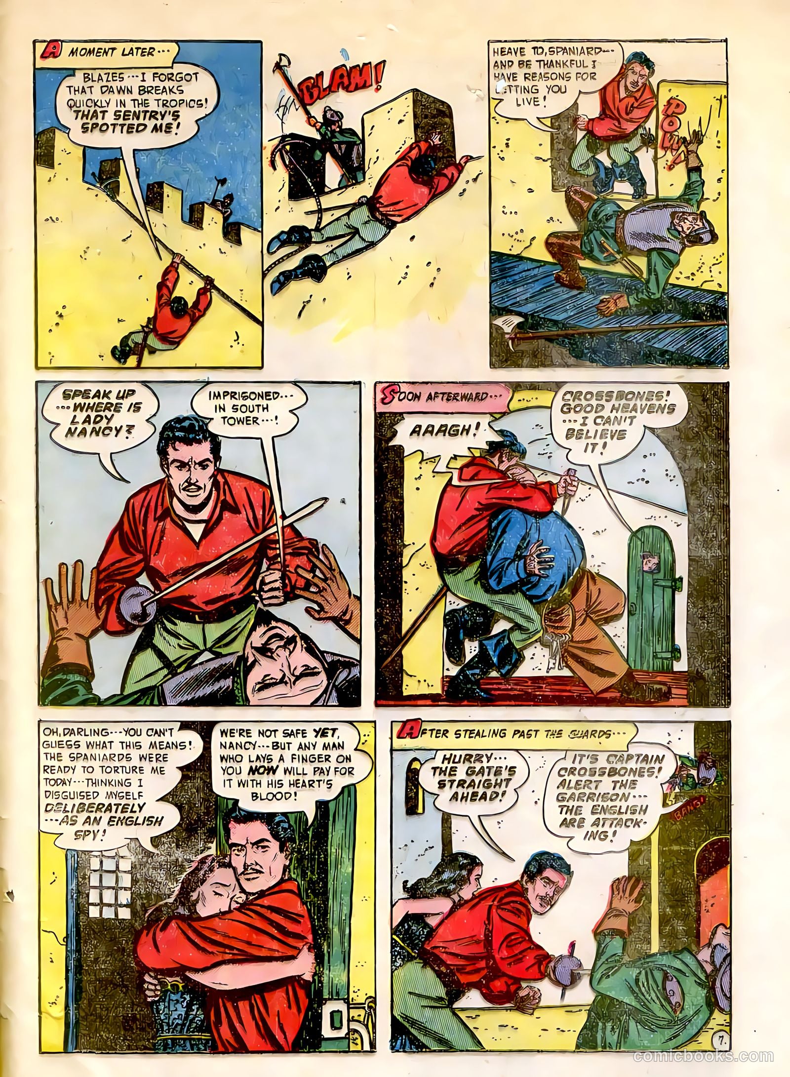 Soldiers of Fortune #8 (1952, Creston Publications Corp.) — page 32 of 33