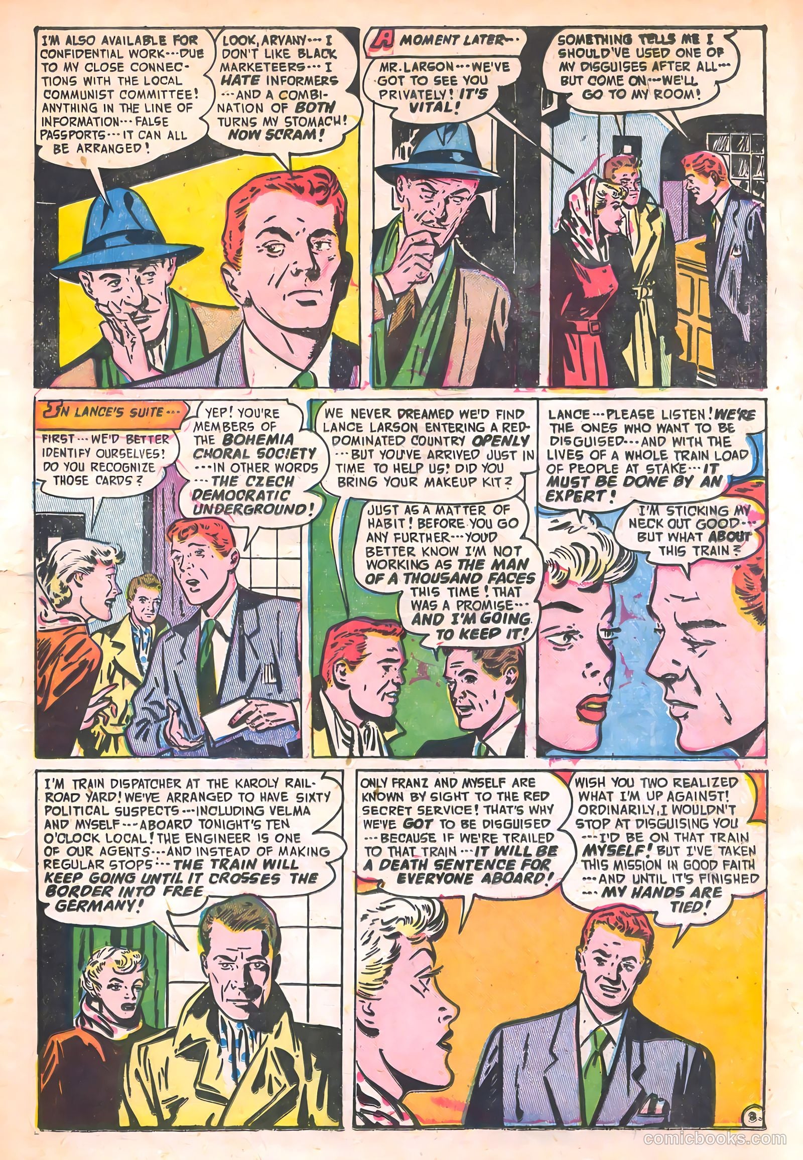 Soldiers of Fortune #9 (1952, Creston Publications Corp.) — page 5 of 36