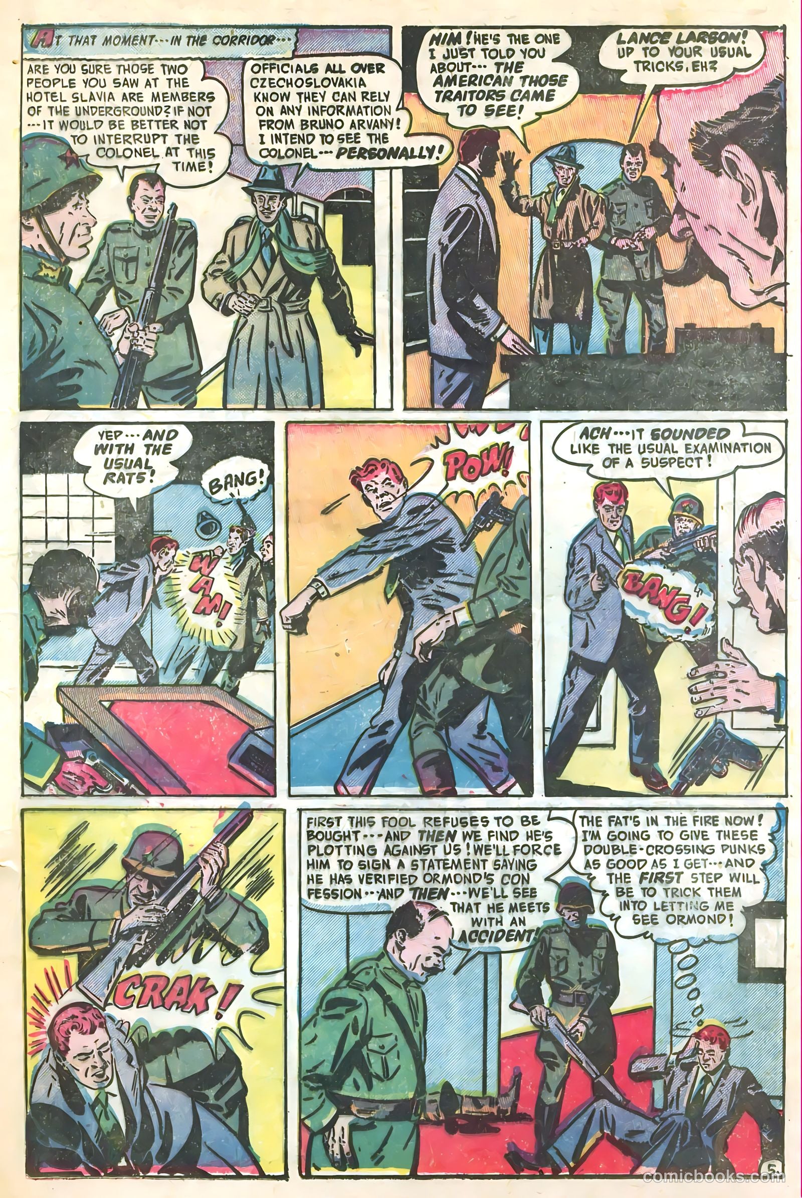 Soldiers of Fortune #9 (1952, Creston Publications Corp.) — page 7 of 36