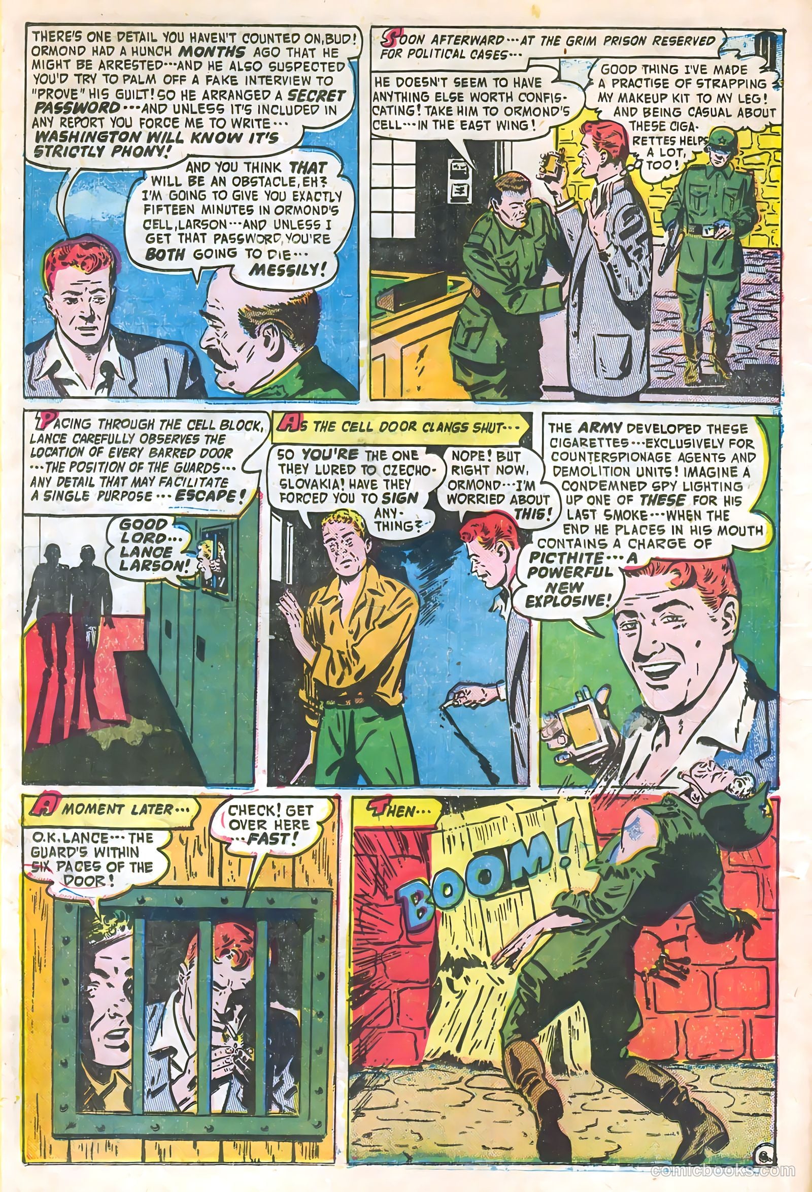 Soldiers of Fortune #9 (1952, Creston Publications Corp.) — page 8 of 36