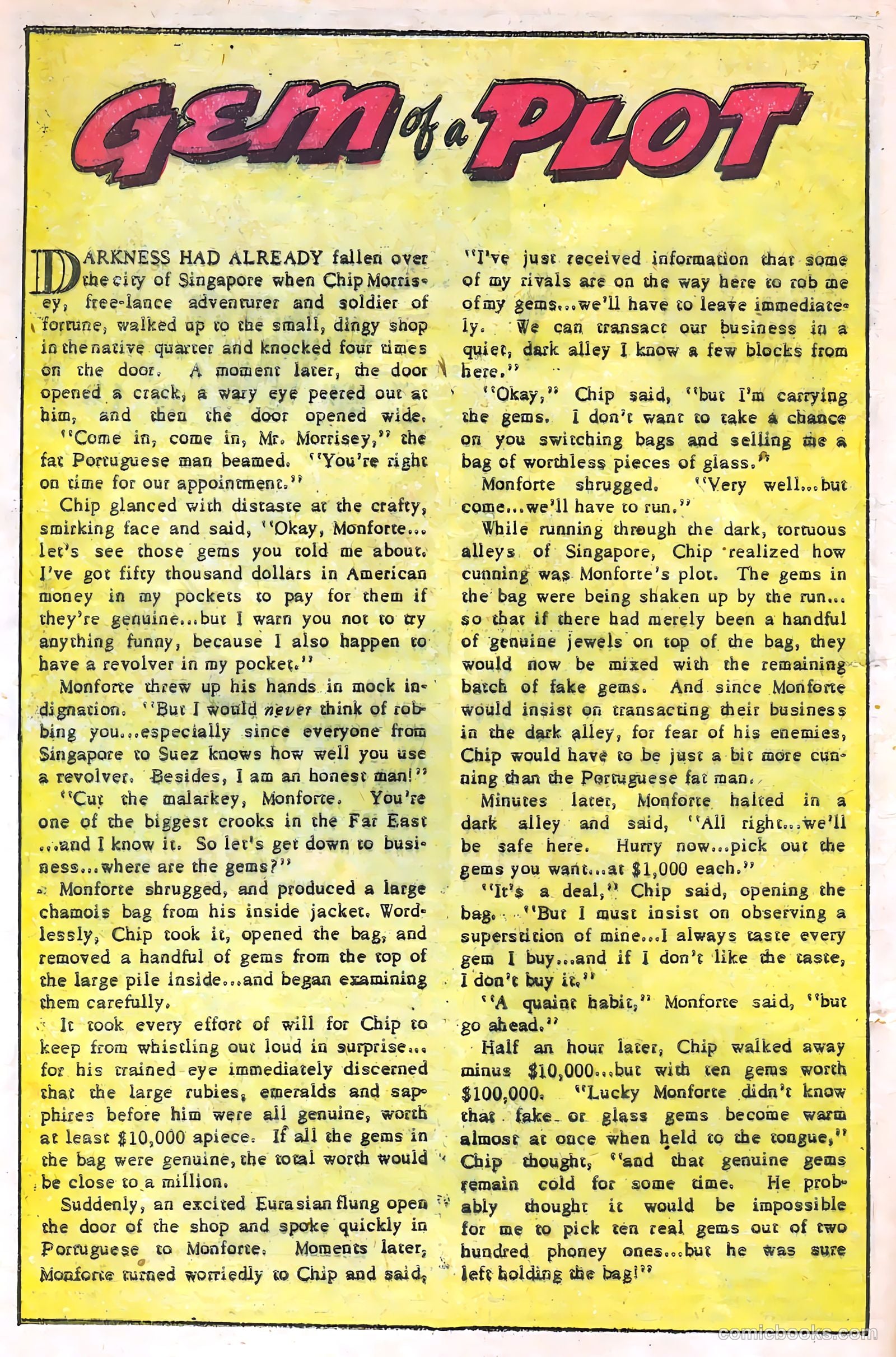 Soldiers of Fortune #9 (1952, Creston Publications Corp.) — page 12 of 36
