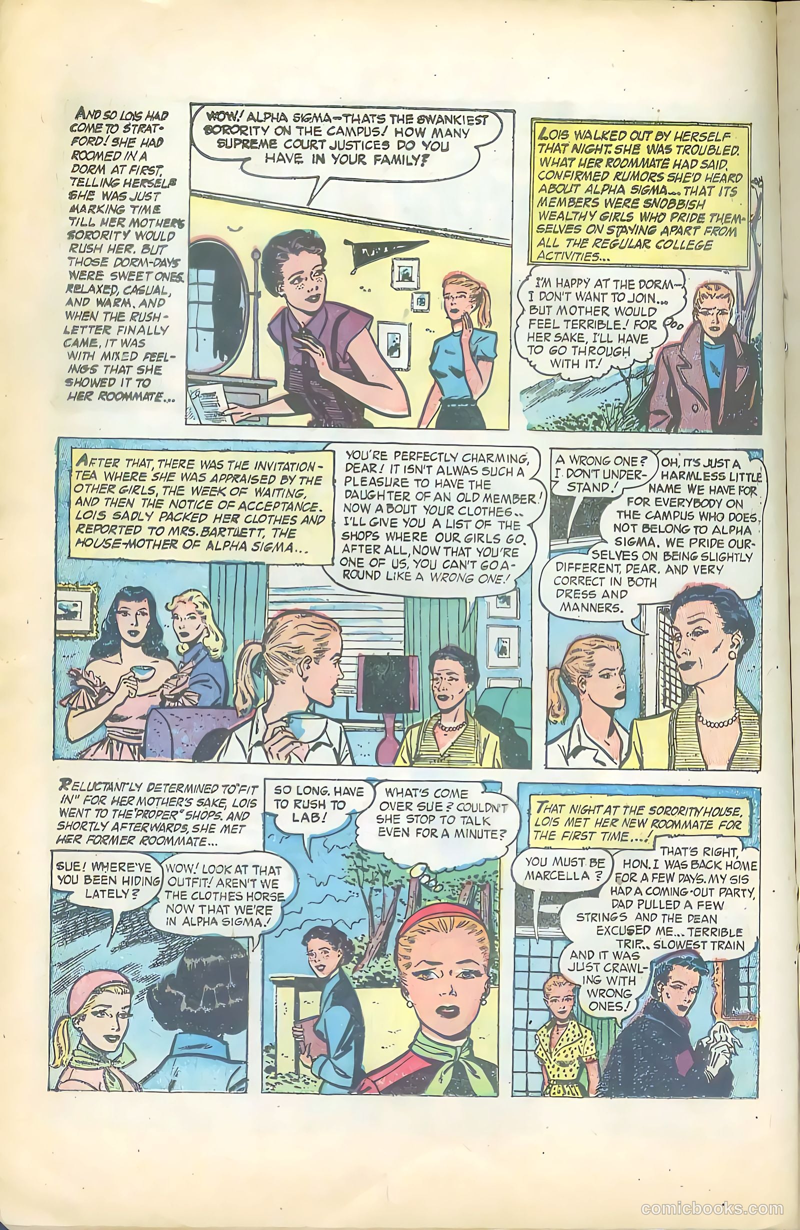 Sorority Secrets #1 (1954) — page 16