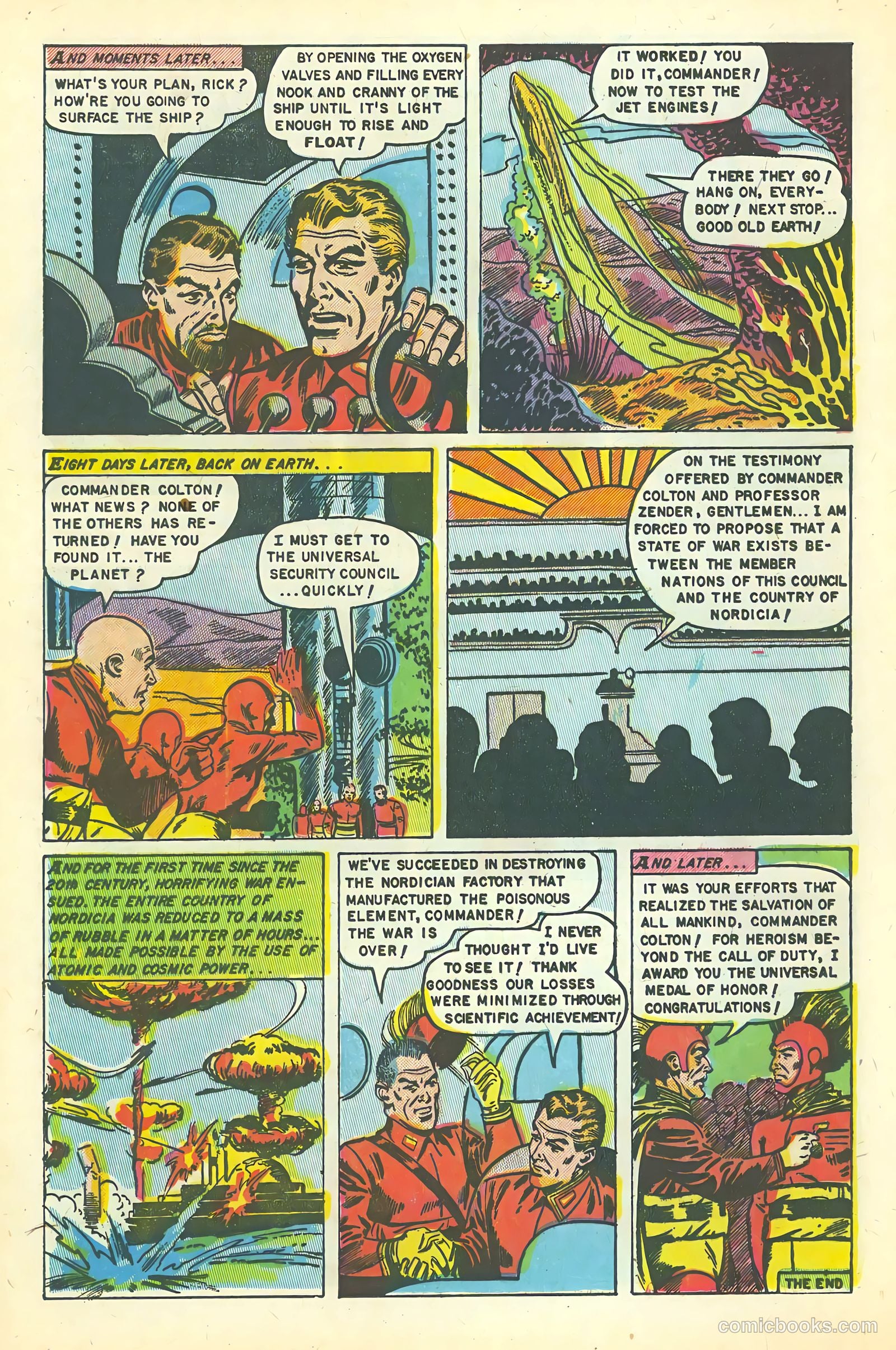 Space Action #3 (1952) — page 16 of 37