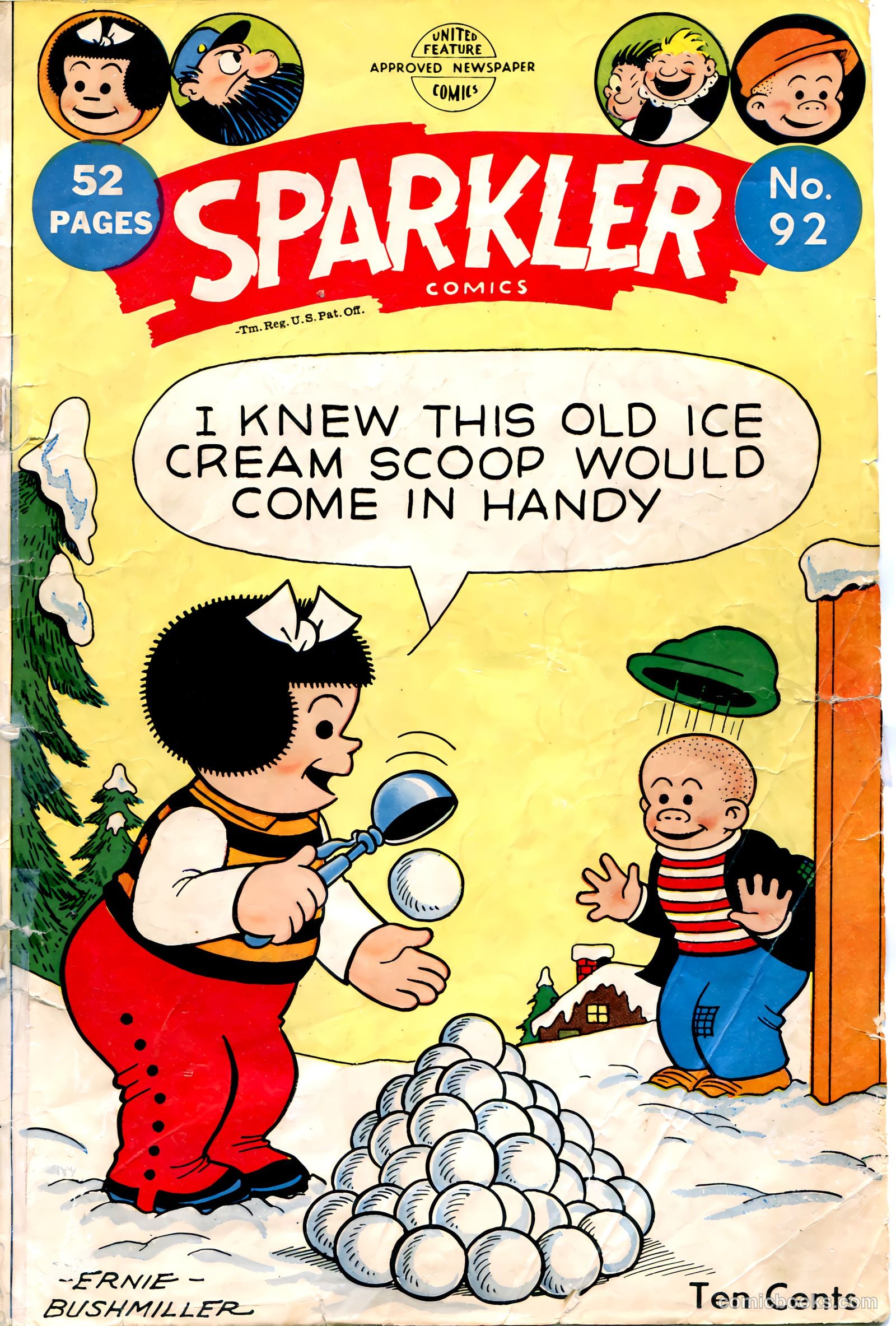 Sparkler Comics #92 cover