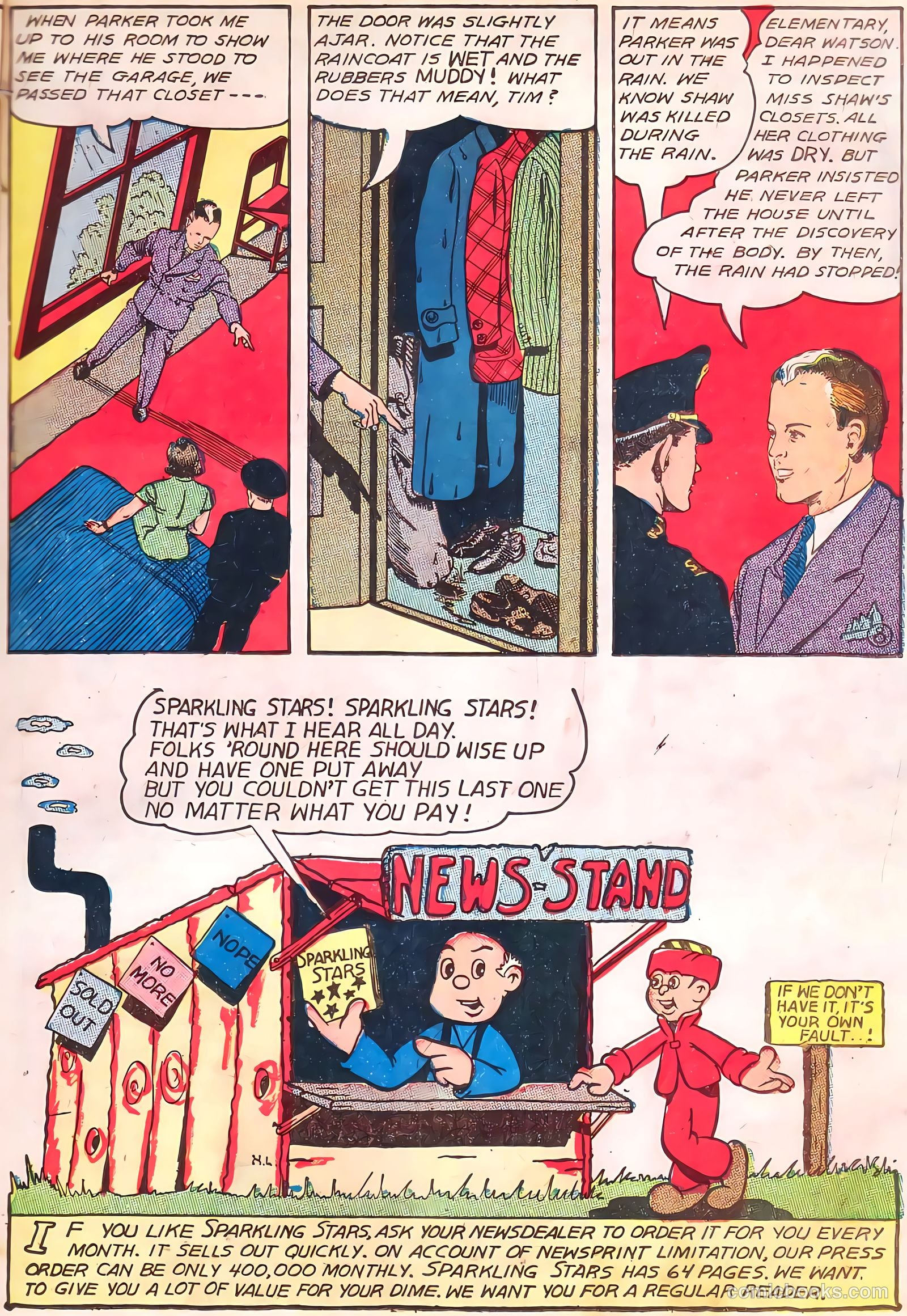 Sparkling Stars #10 (1946, Holyoke) — page 19 of 68