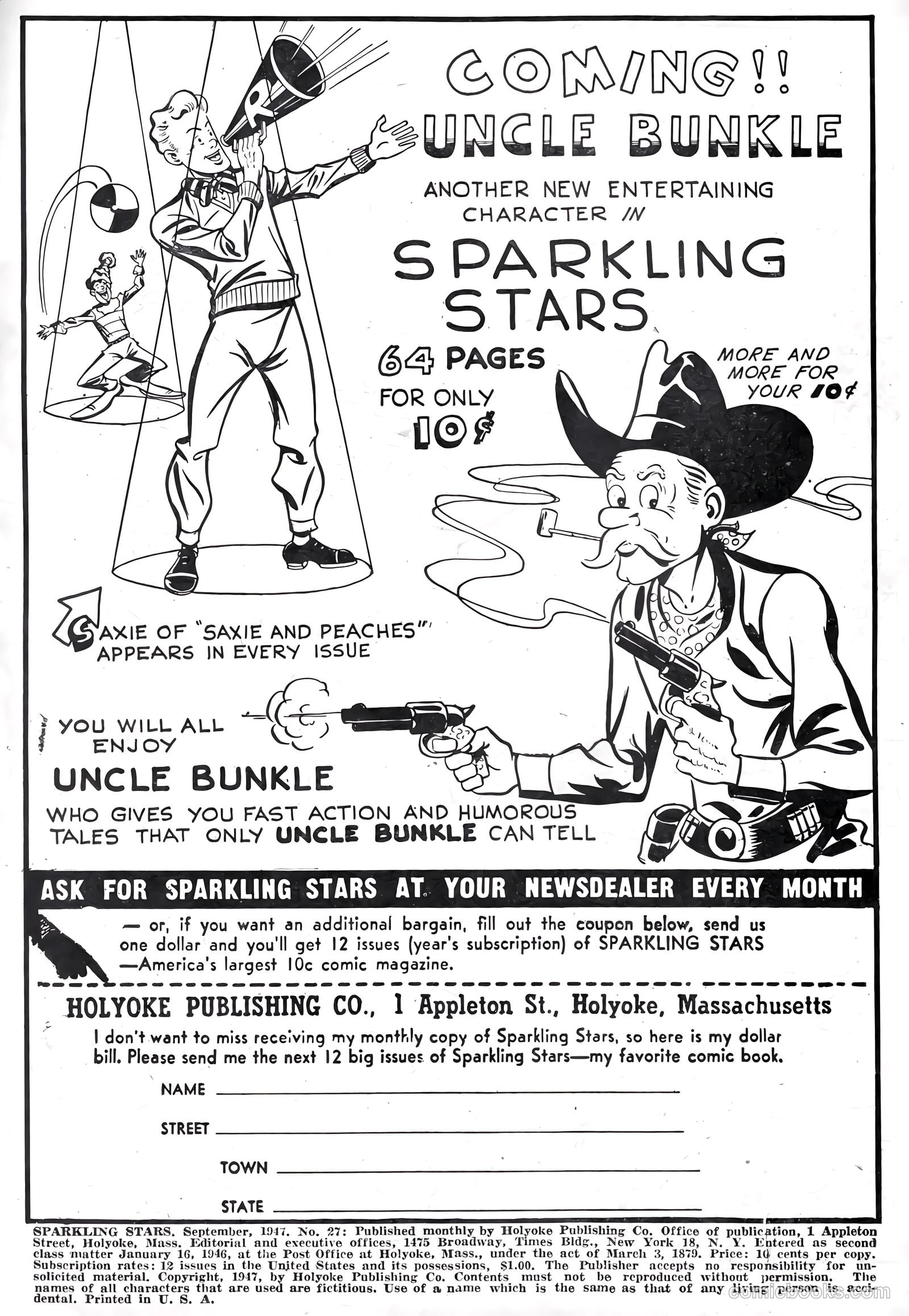 Sparkling Stars #27 (1947, Holyoke) — page 2 of 68