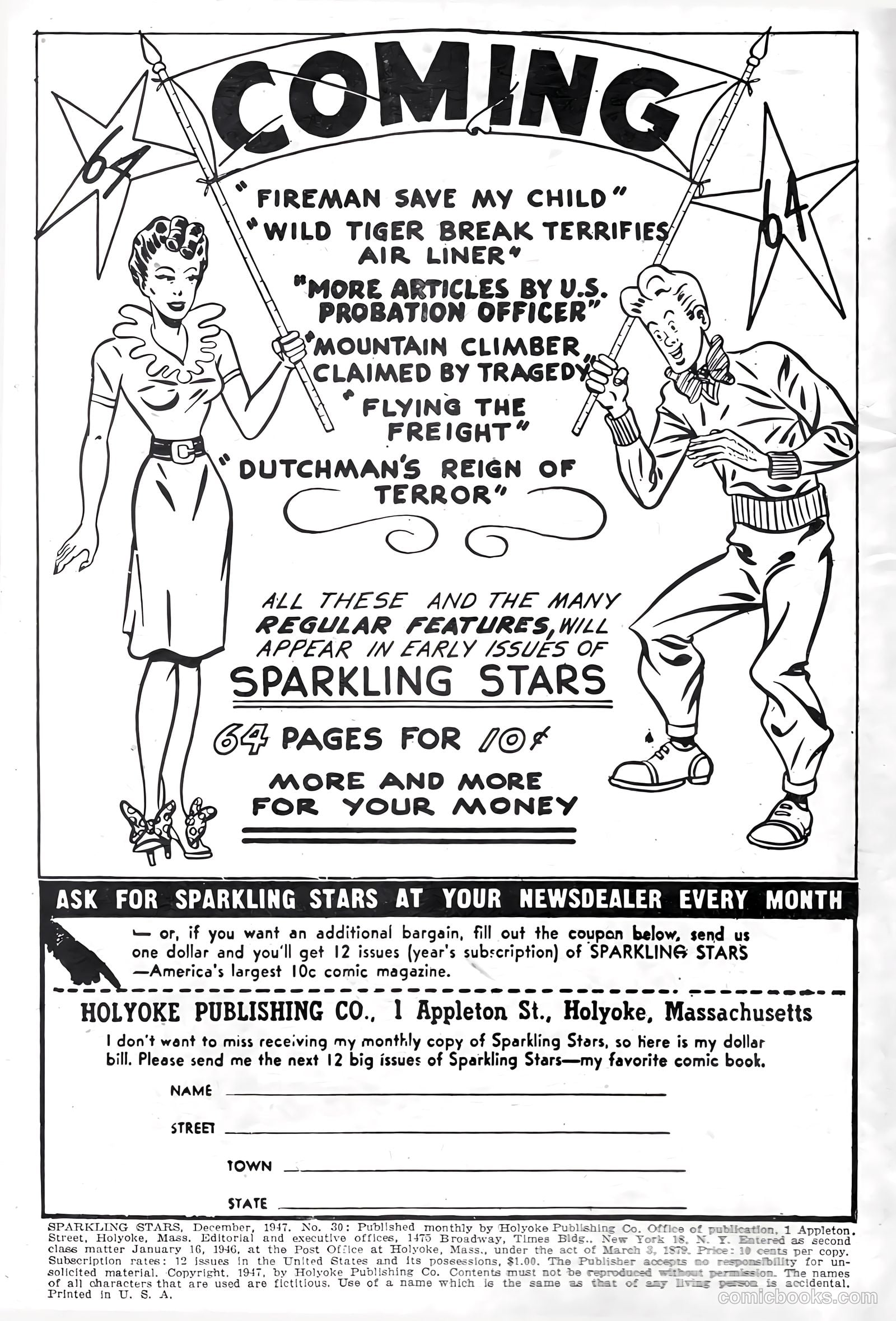 Sparkling Stars #30 (1947, Holyoke) — page 2 of 69