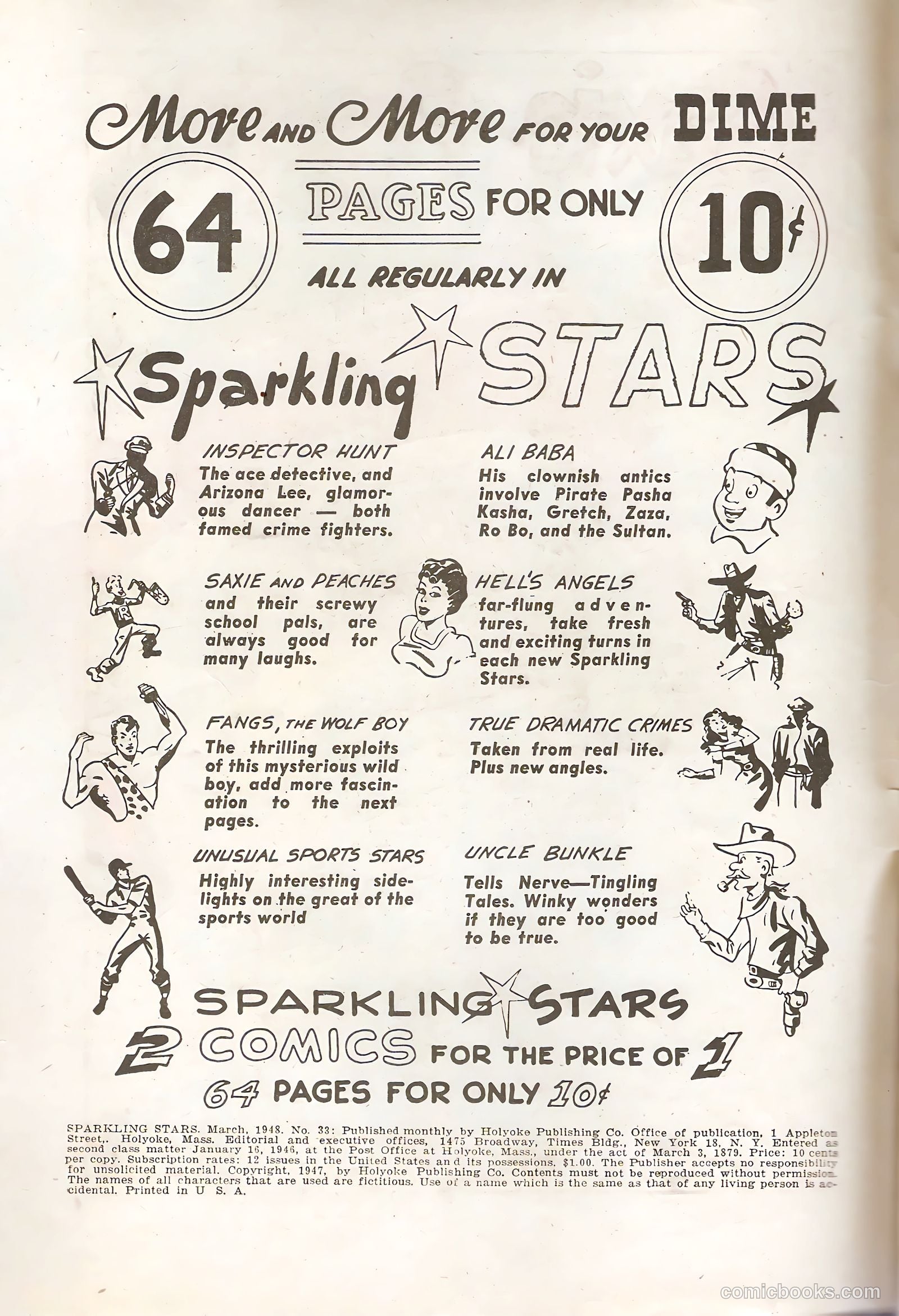 Sparkling Stars #33 (1948, Holyoke) — page 2 of 68