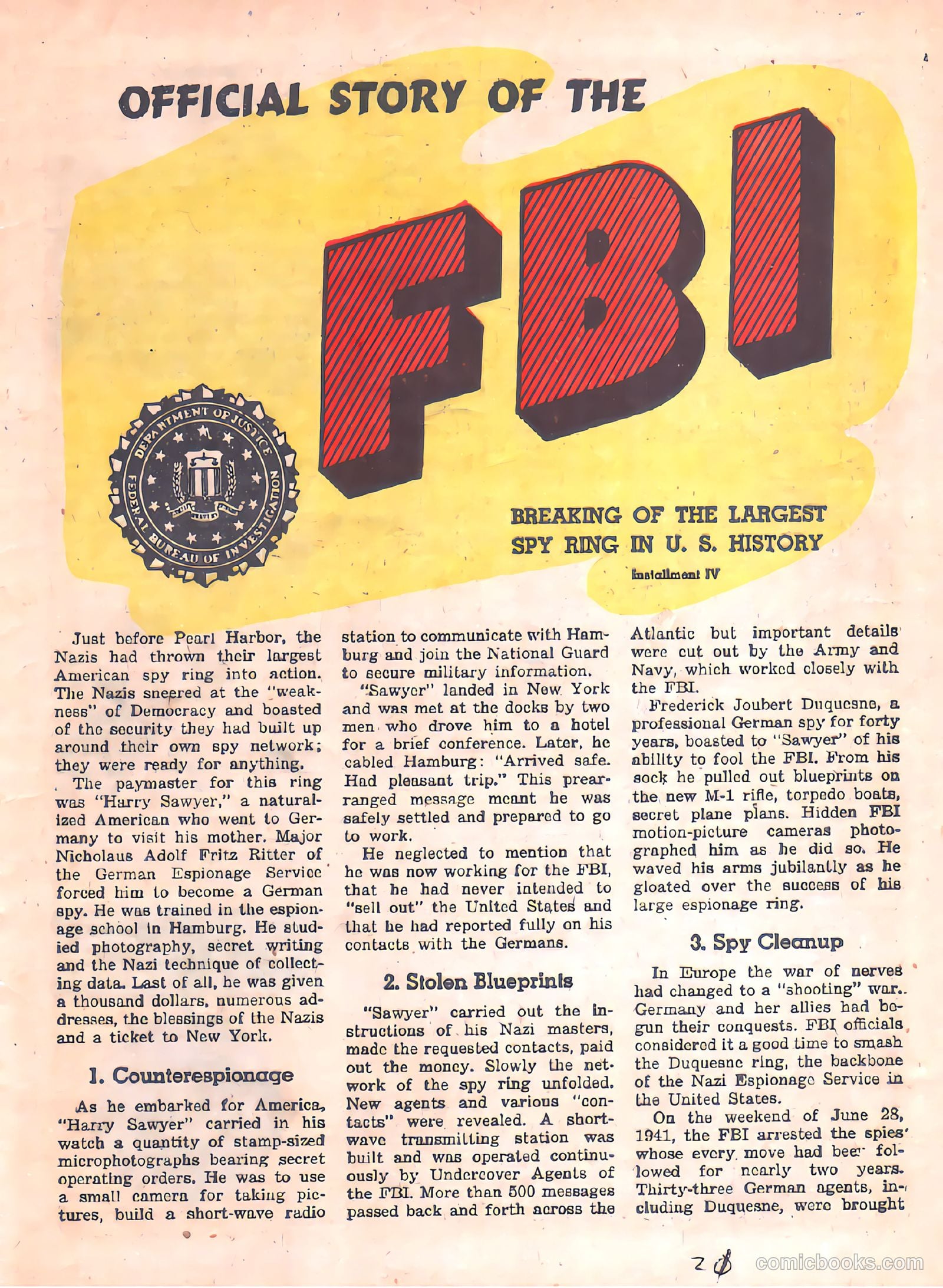 Special Agent #8 (1949) — page 19 of 34