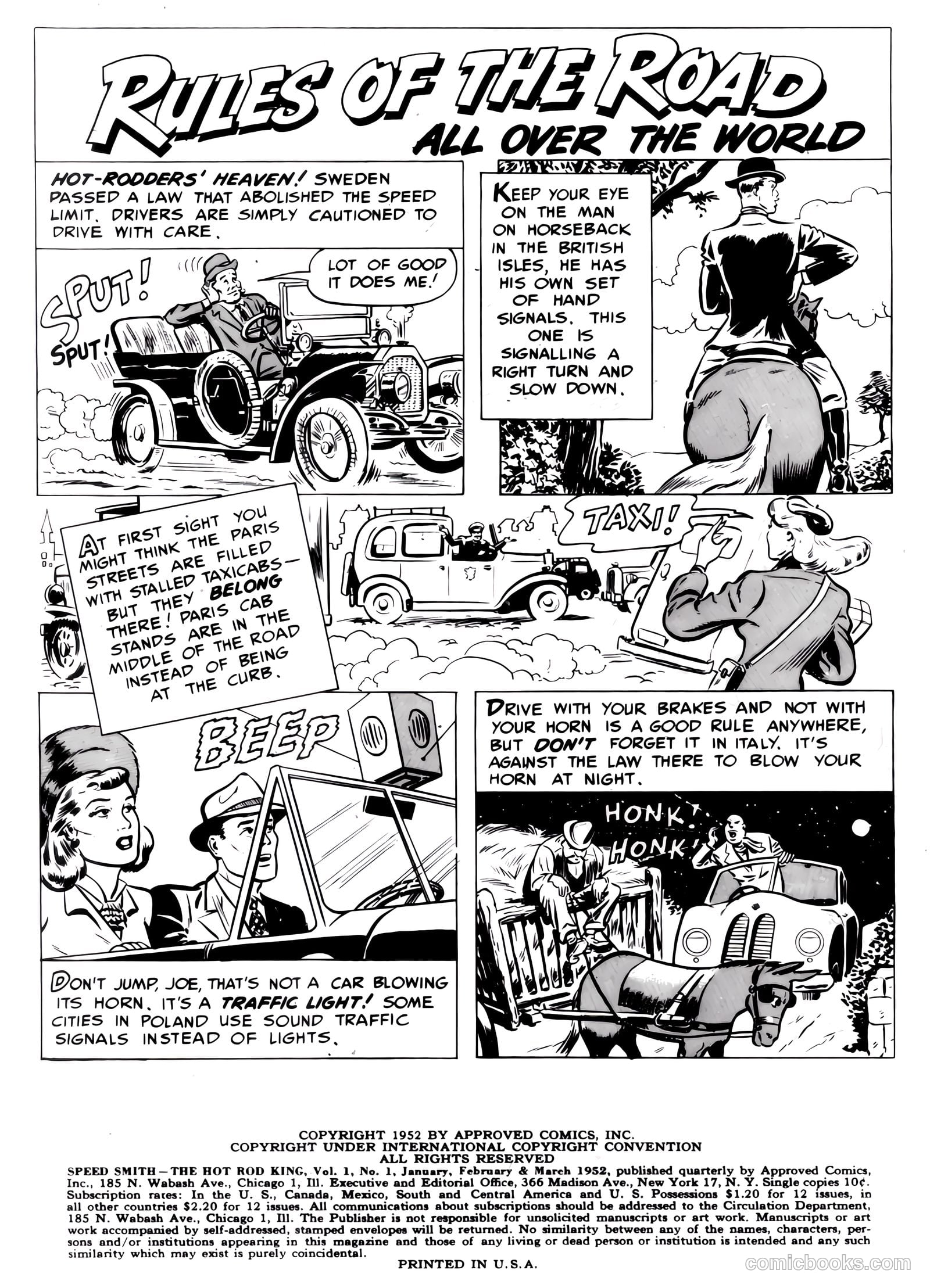 Speed Smith, the Hot Rod King #1 (1952) — page 3