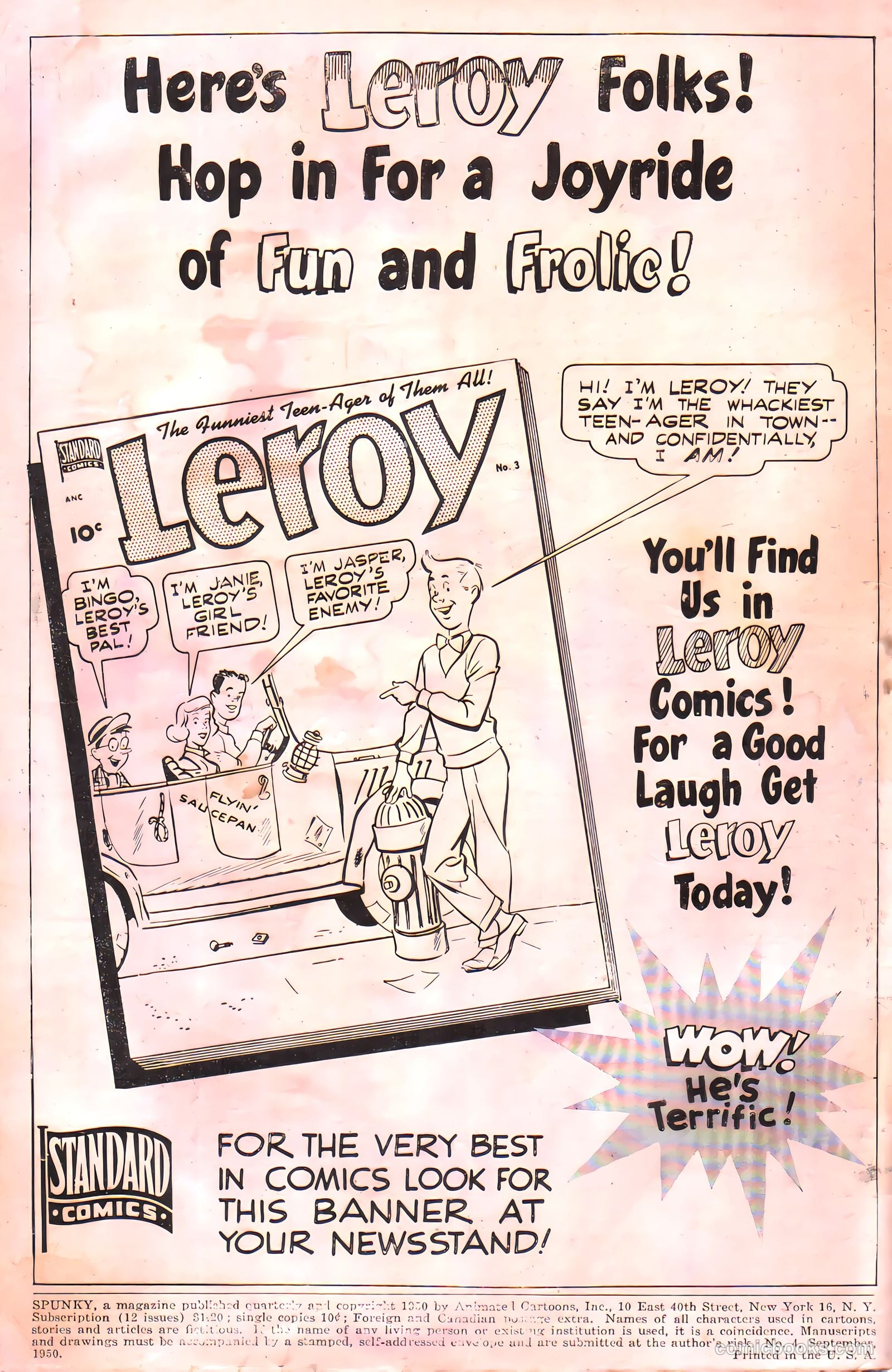 Spunky #4 (1950, Animated Cartoons, Inc.) — page 2 of 37