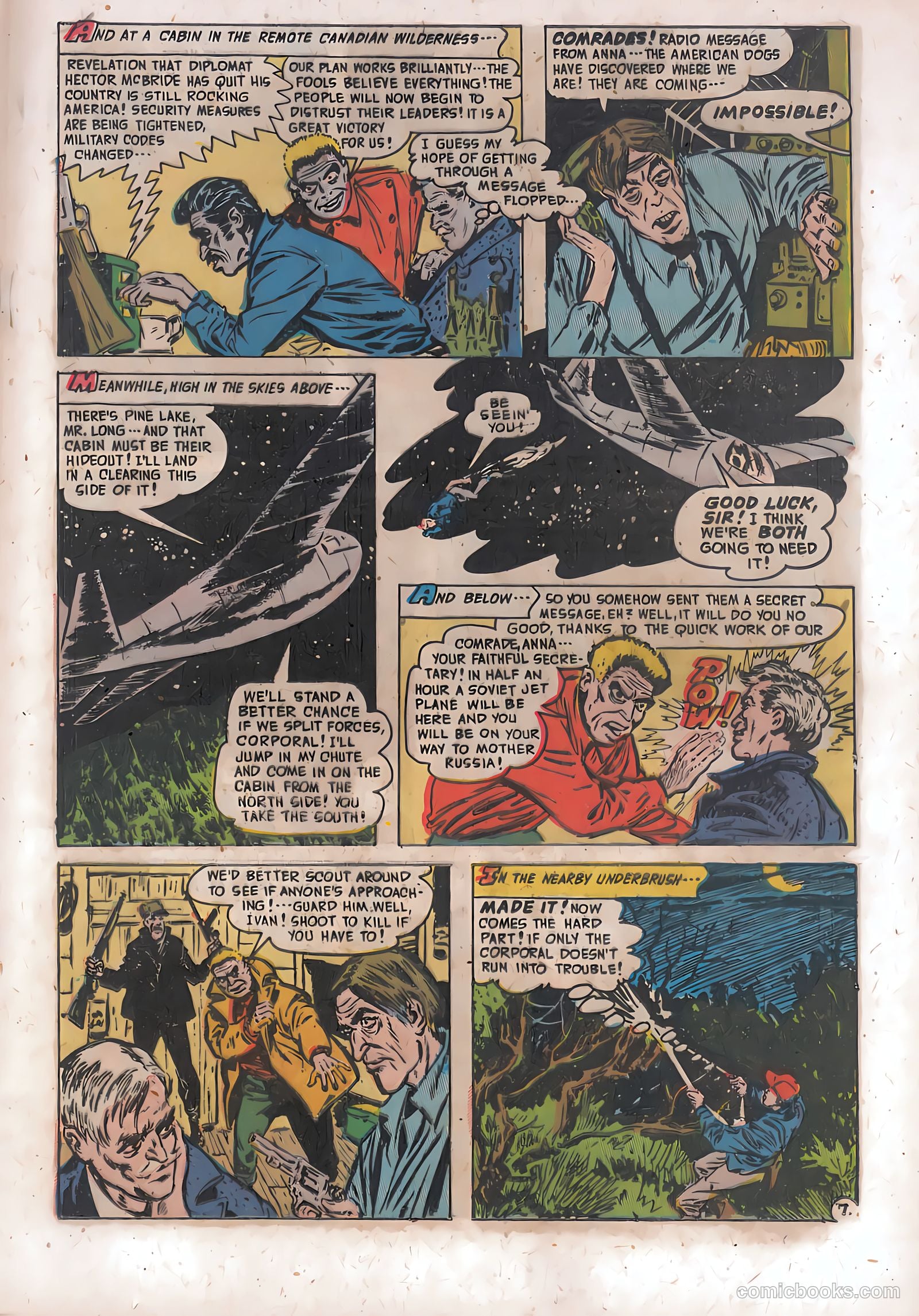 Spy-Hunters #18 (1952) — page 19 of 36