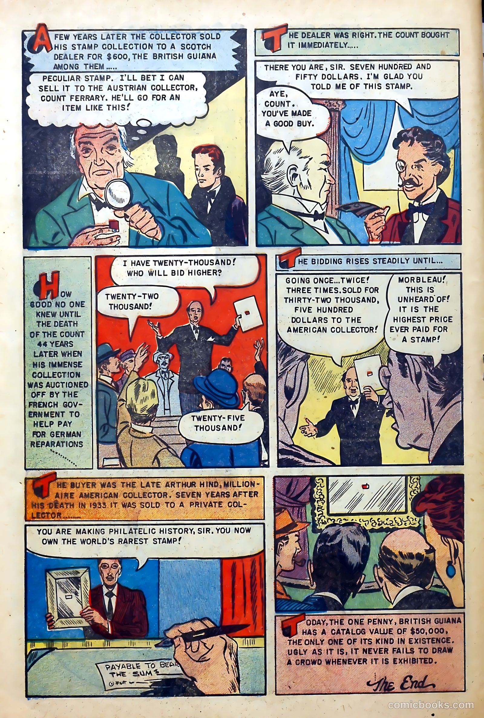 Stamp Comics #5 (1952) — page 34 of 37