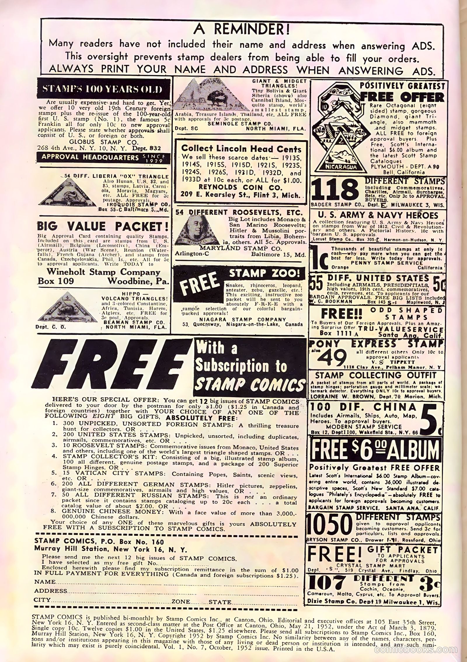 Stamp Comics #7 (1952) — page 2