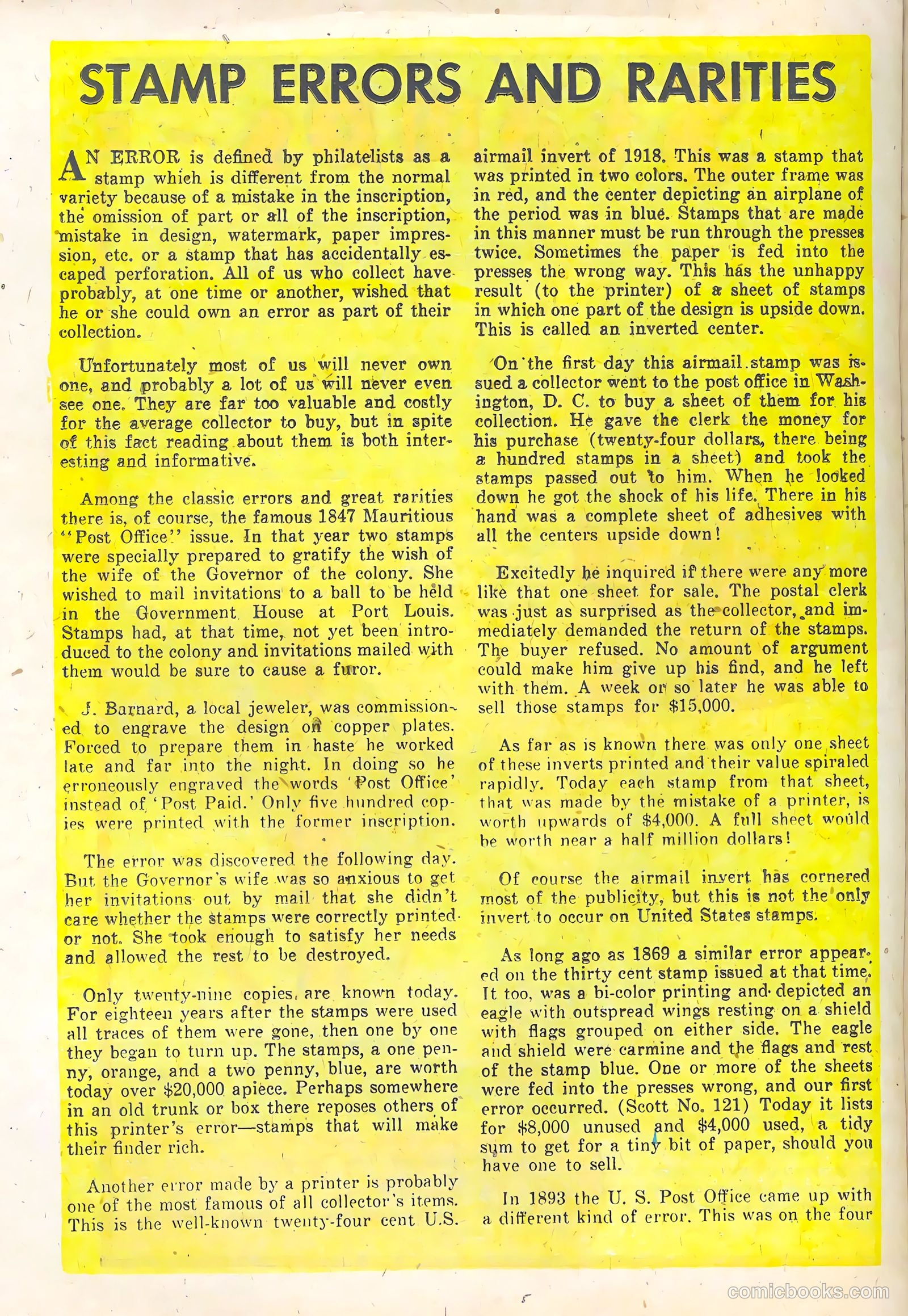 Stamp Comics #7 (1952) — page 20