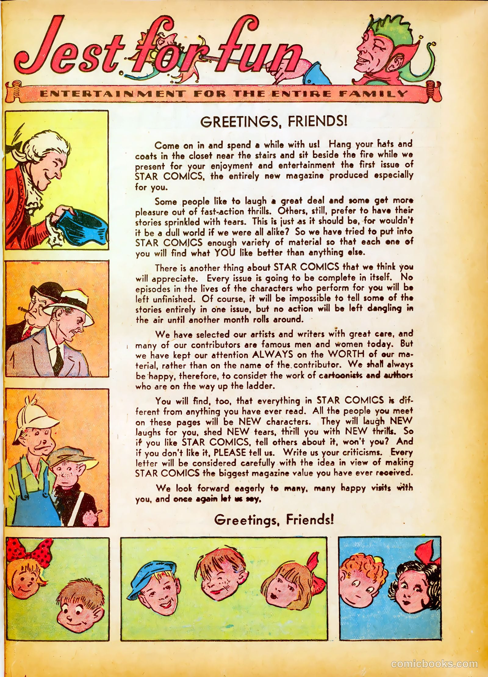 Star Comics #1 (1939) — page 3 of 67