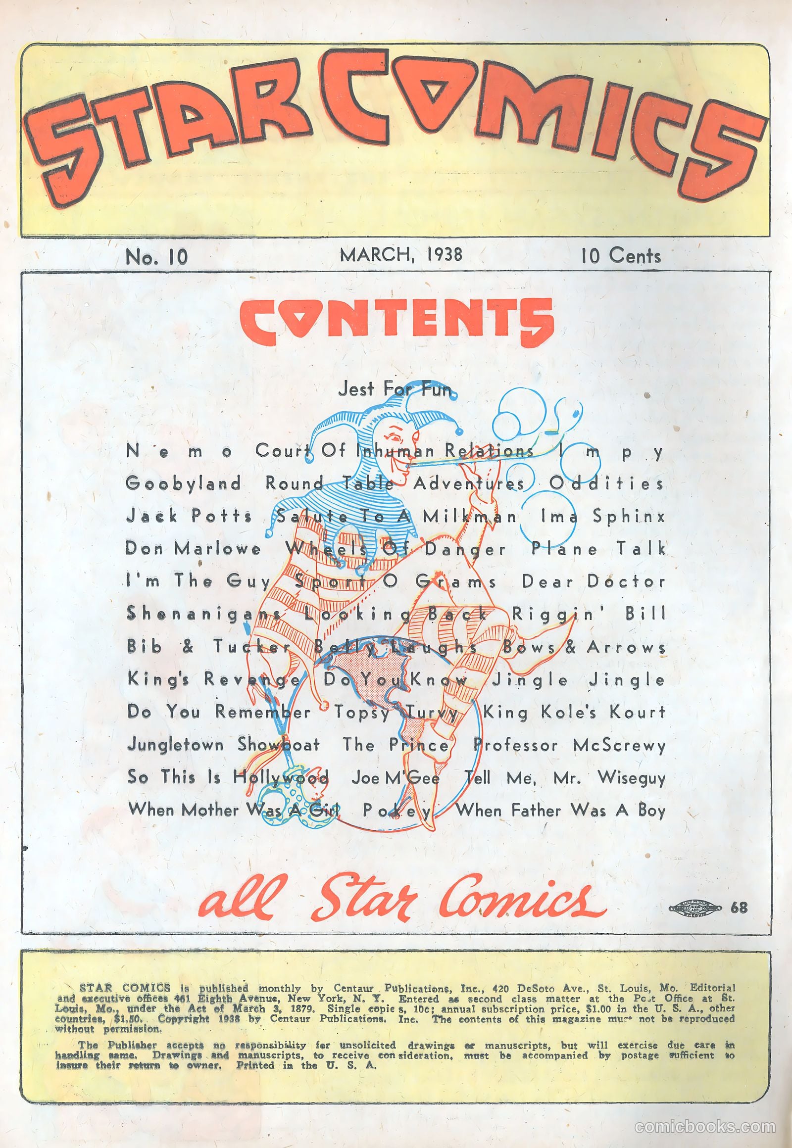 Star Comics #10 (1938) — page 3 of 63