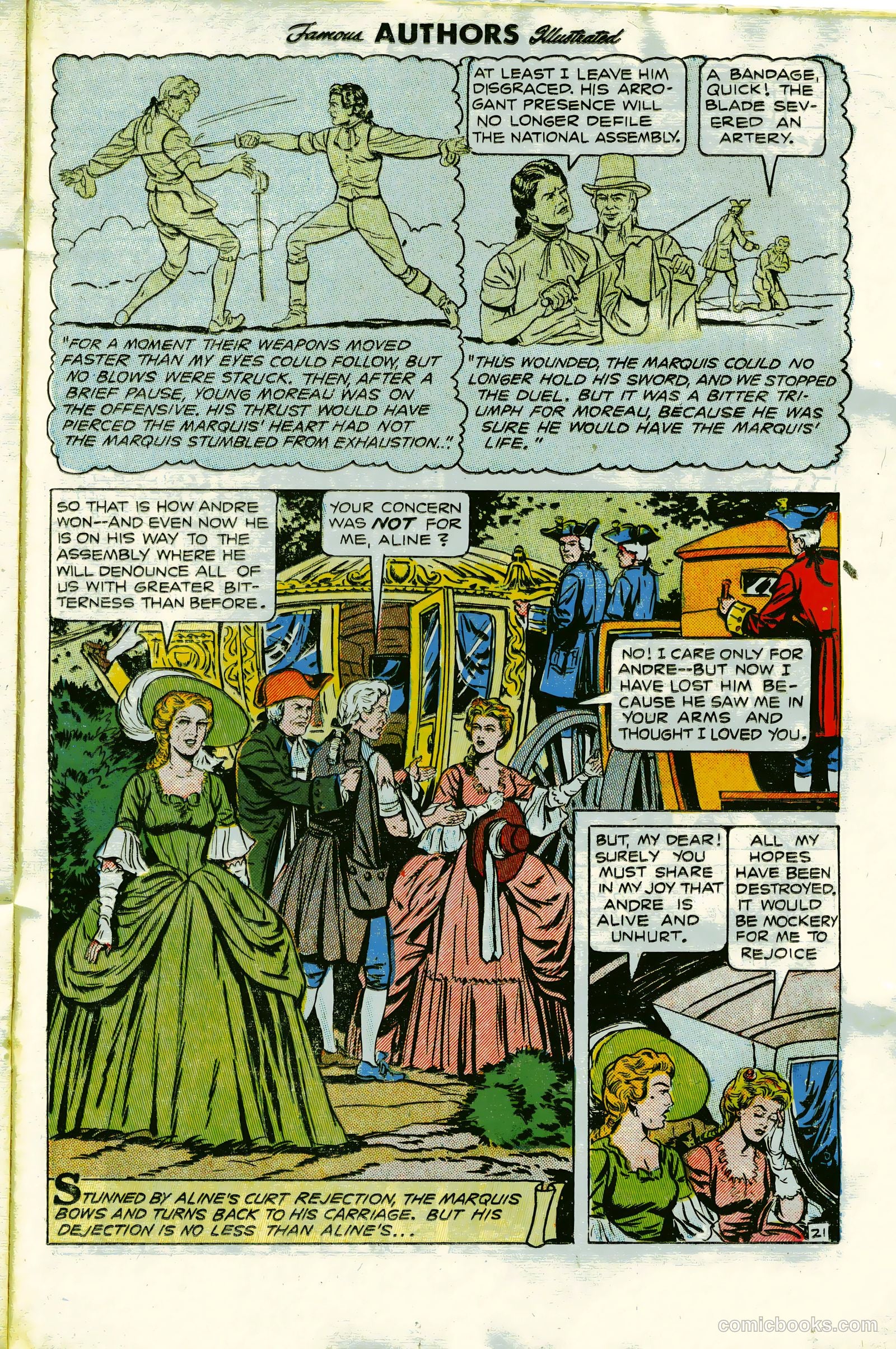 Stories by Famous Authors Illustrated #13 (1951) — page 23 of 36