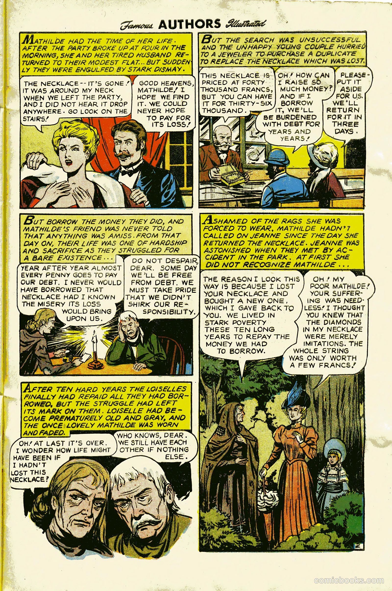 Stories by Famous Authors Illustrated #13 (1951) — page 33 of 36