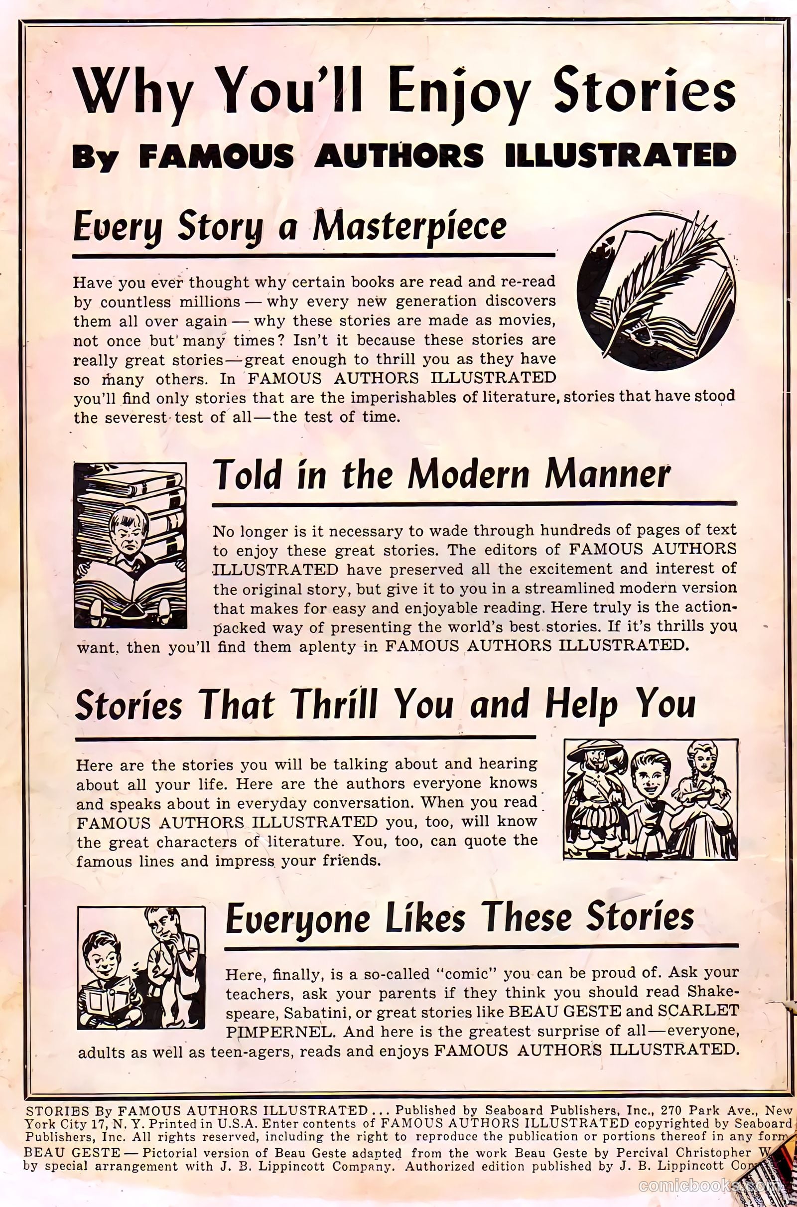 Stories by Famous Authors Illustrated #5 (1950) — page 54 of 56