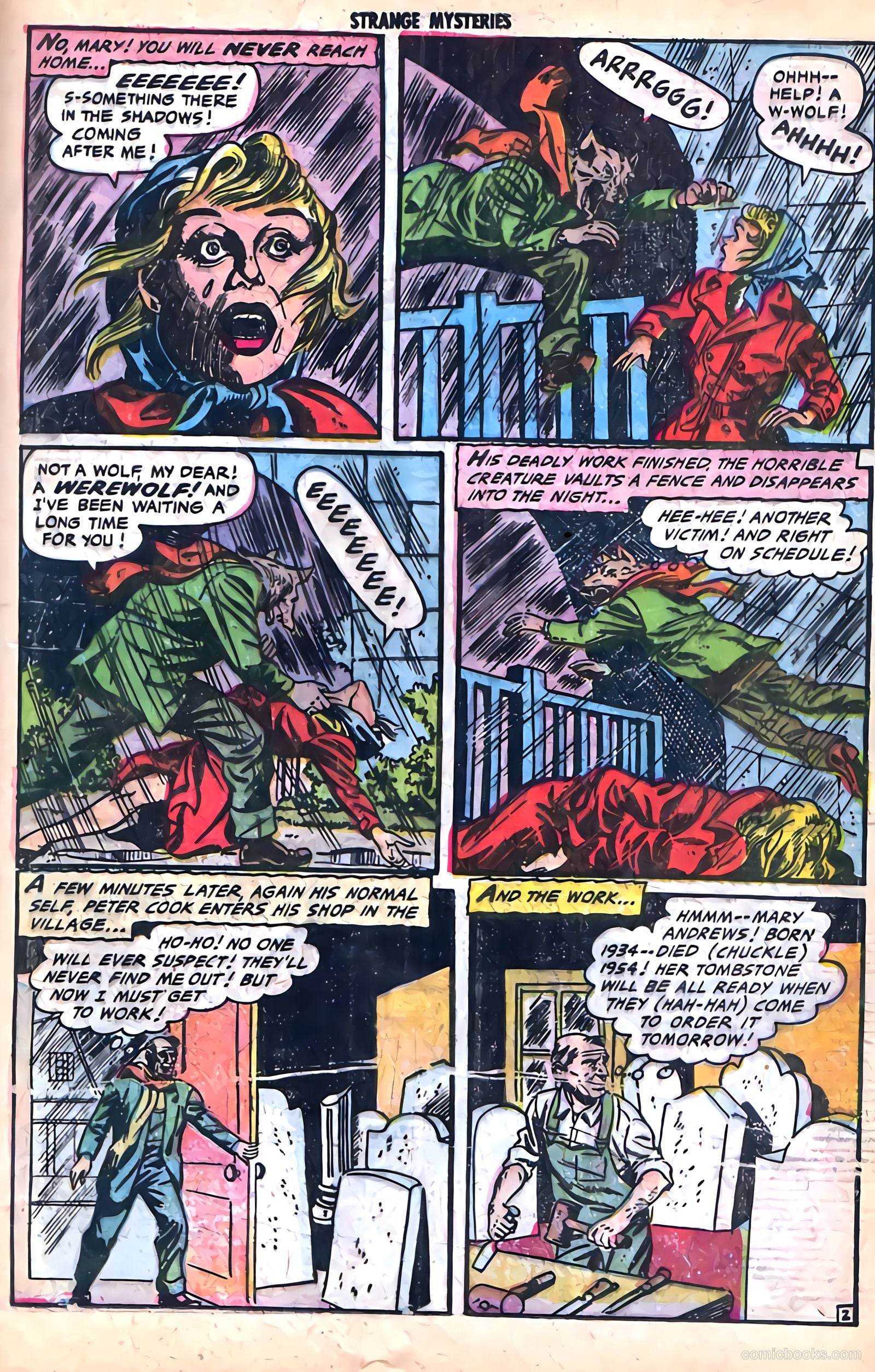 Strange Mysteries #18 (1954) — page 21