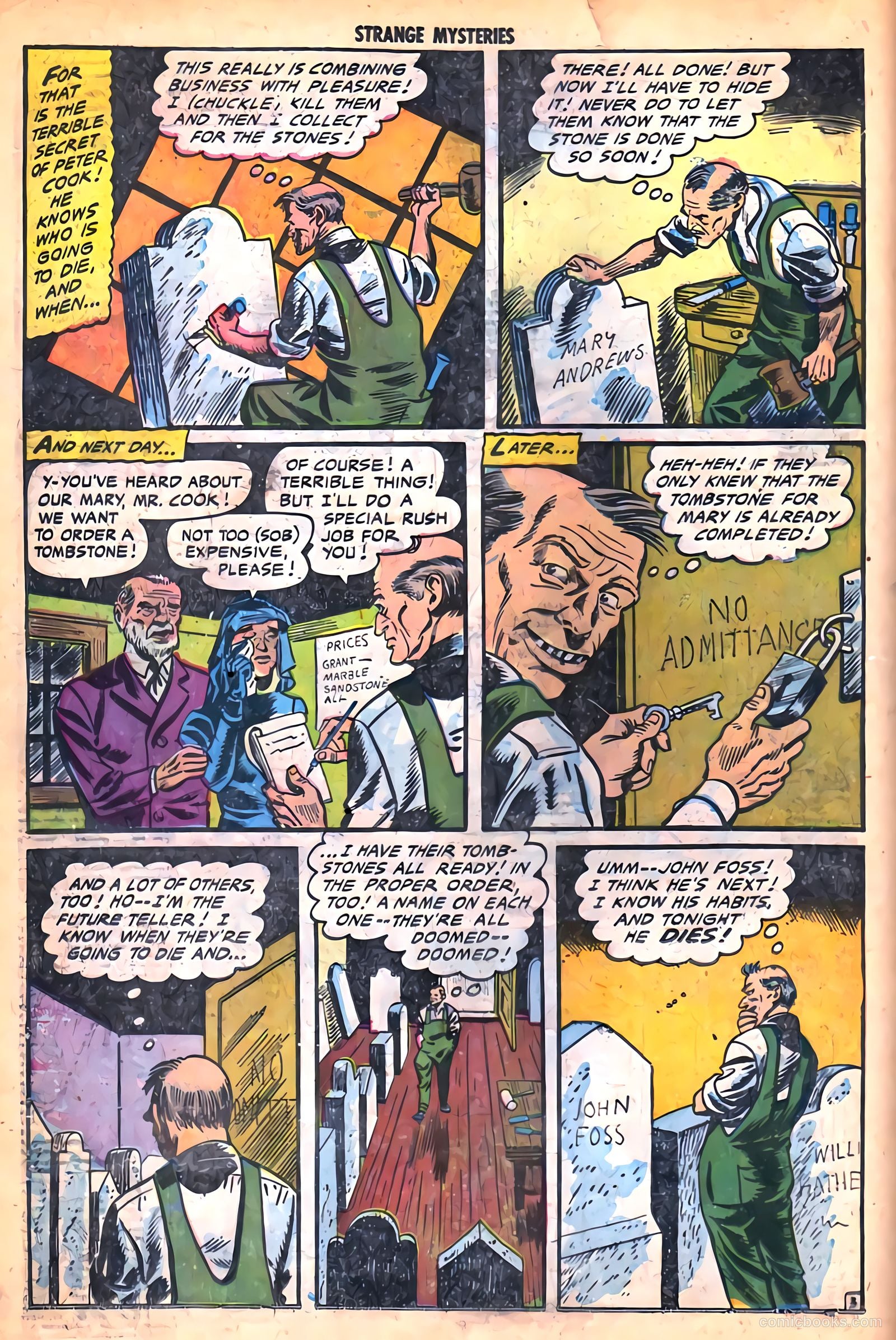 Strange Mysteries #18 (1954) — page 22
