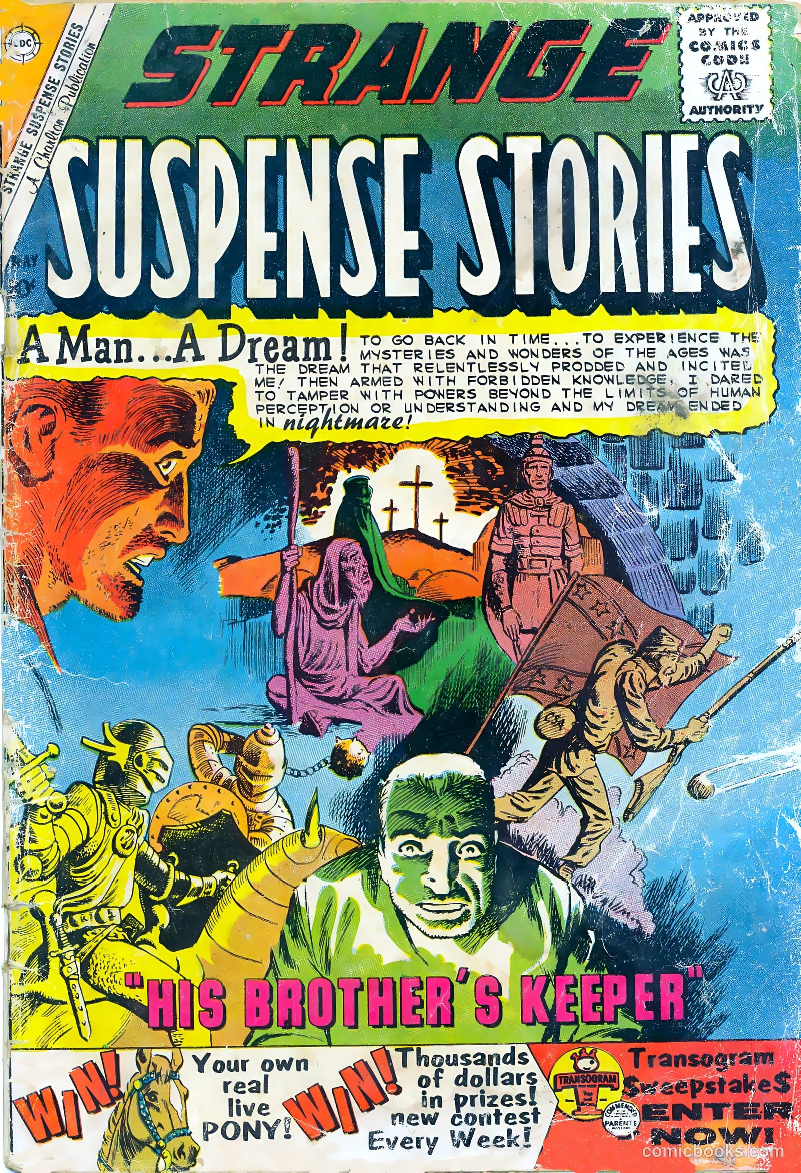 Strange Suspense Stories #47 cover