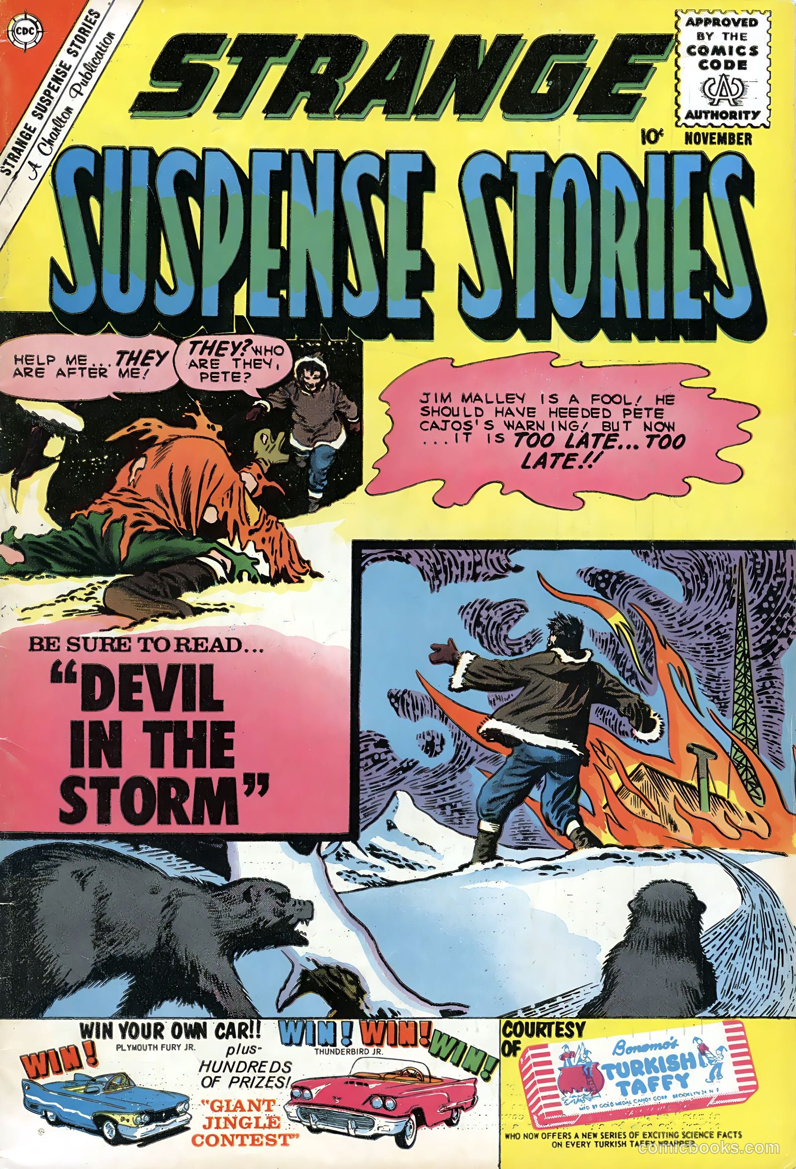 Strange Suspense Stories #50 cover