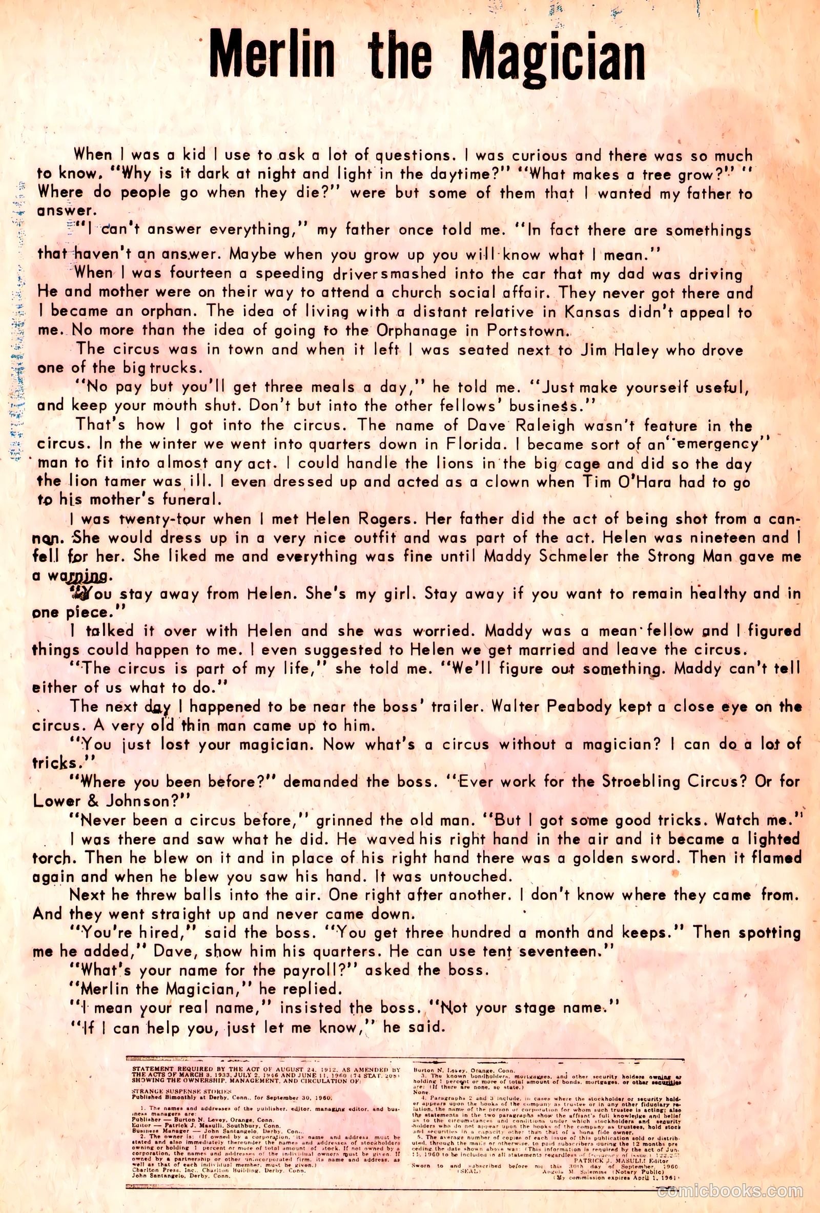 Strange Suspense Stories #53 (1961) — page 20
