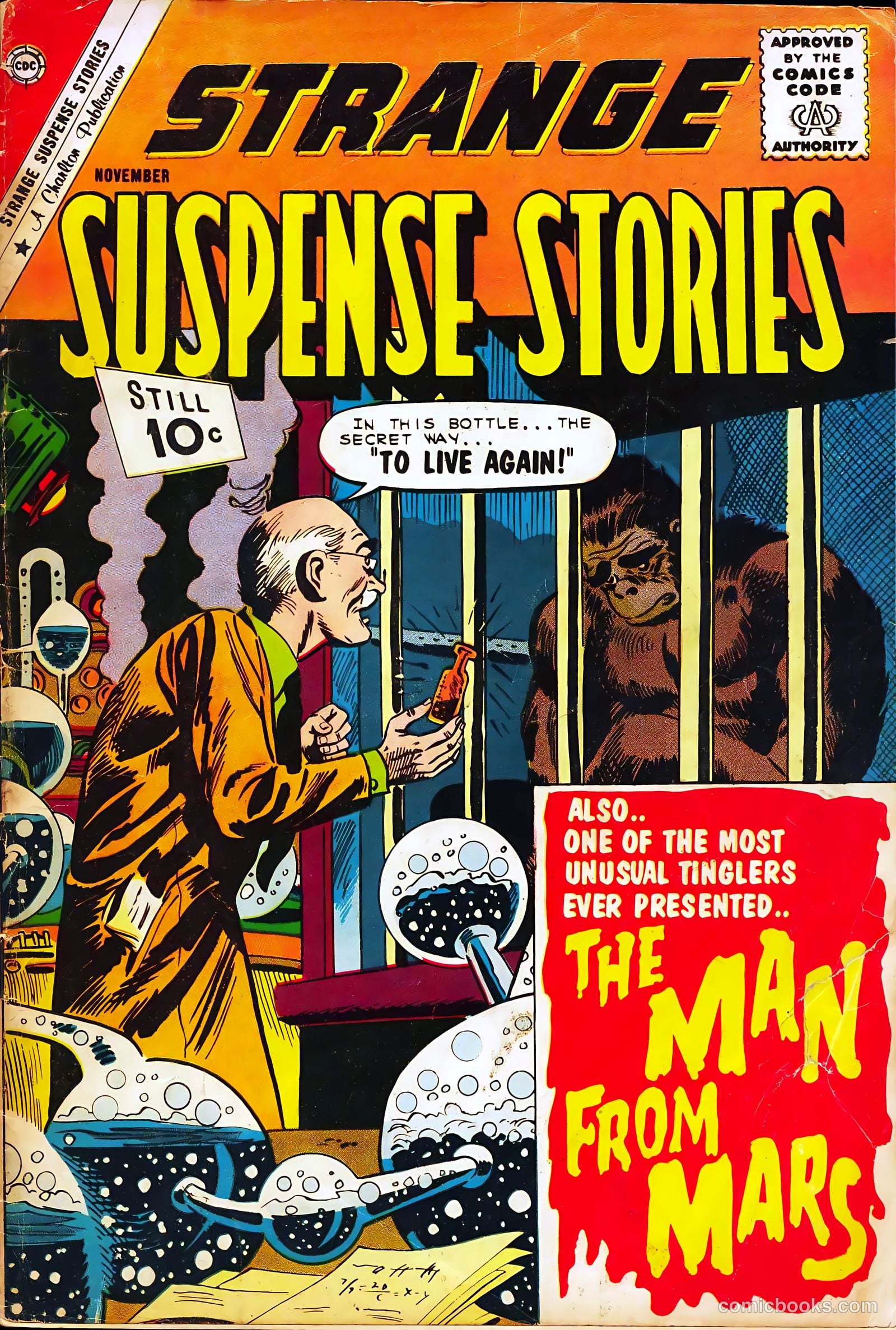 Strange Suspense Stories #56 cover