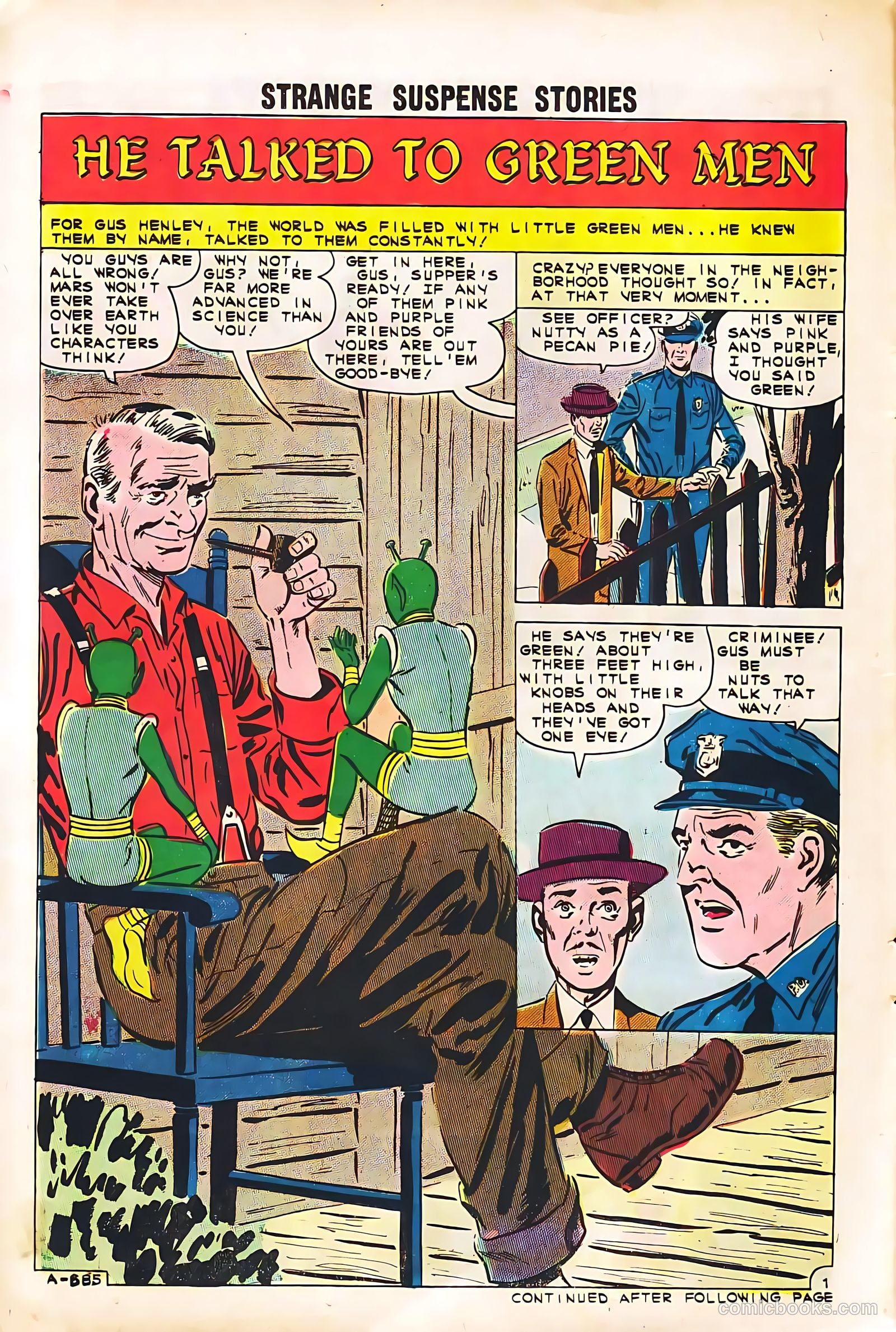 Strange Suspense Stories #56 (1961) — page 14